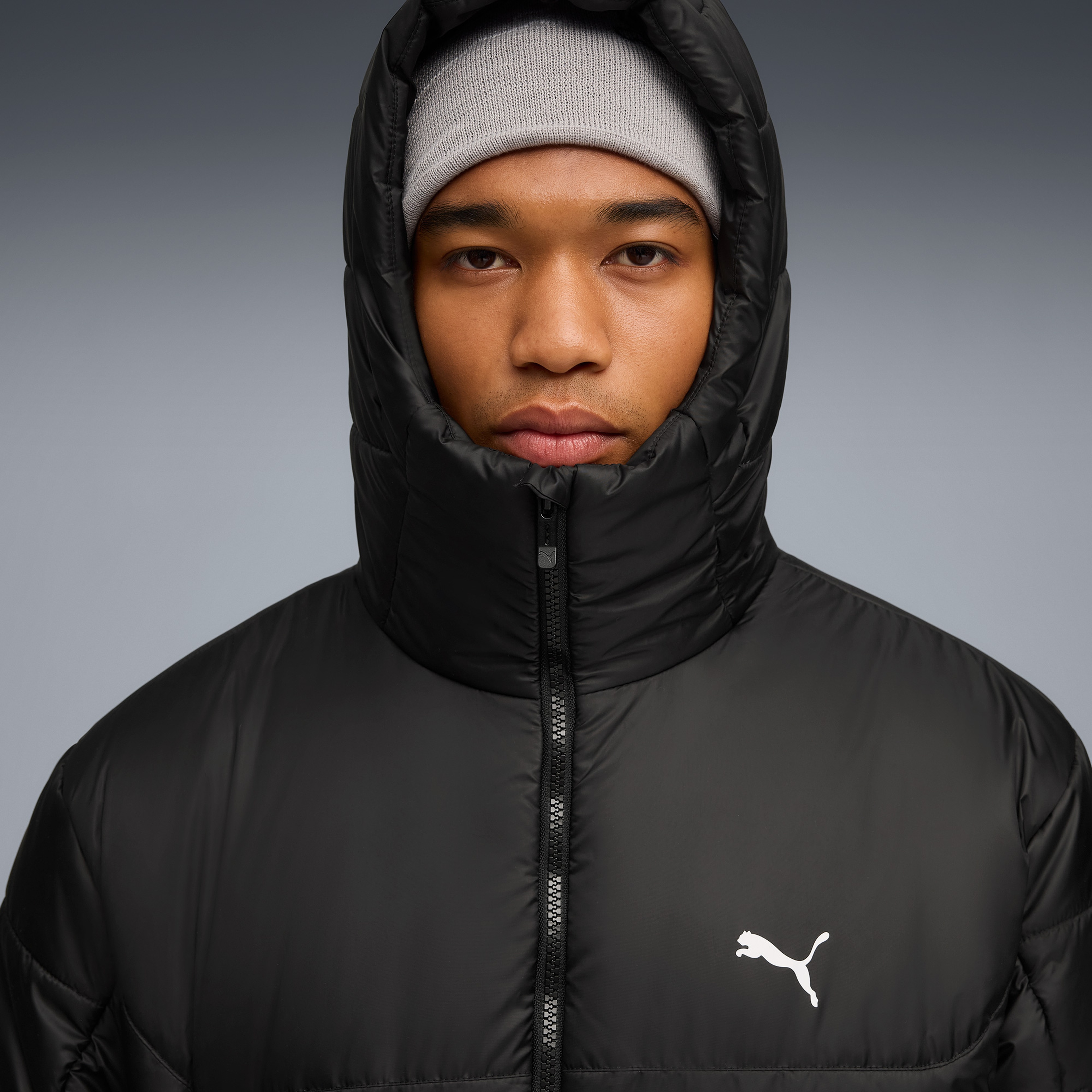 Puma Ess Hooded Padded Erkek Siyah Ceket