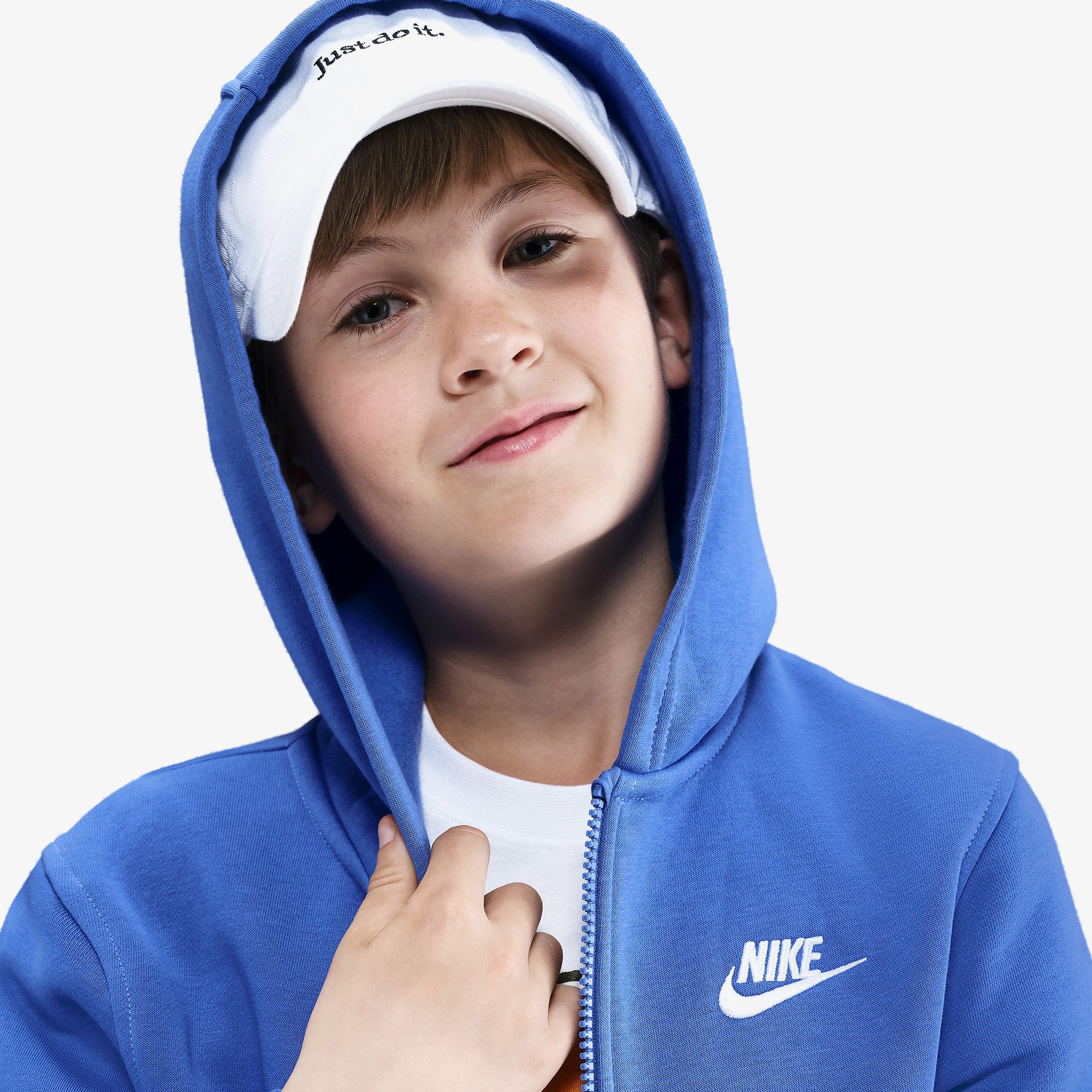 Nike Sportswear Club Fleece Genç Çocuk Mavi Sweatshirt