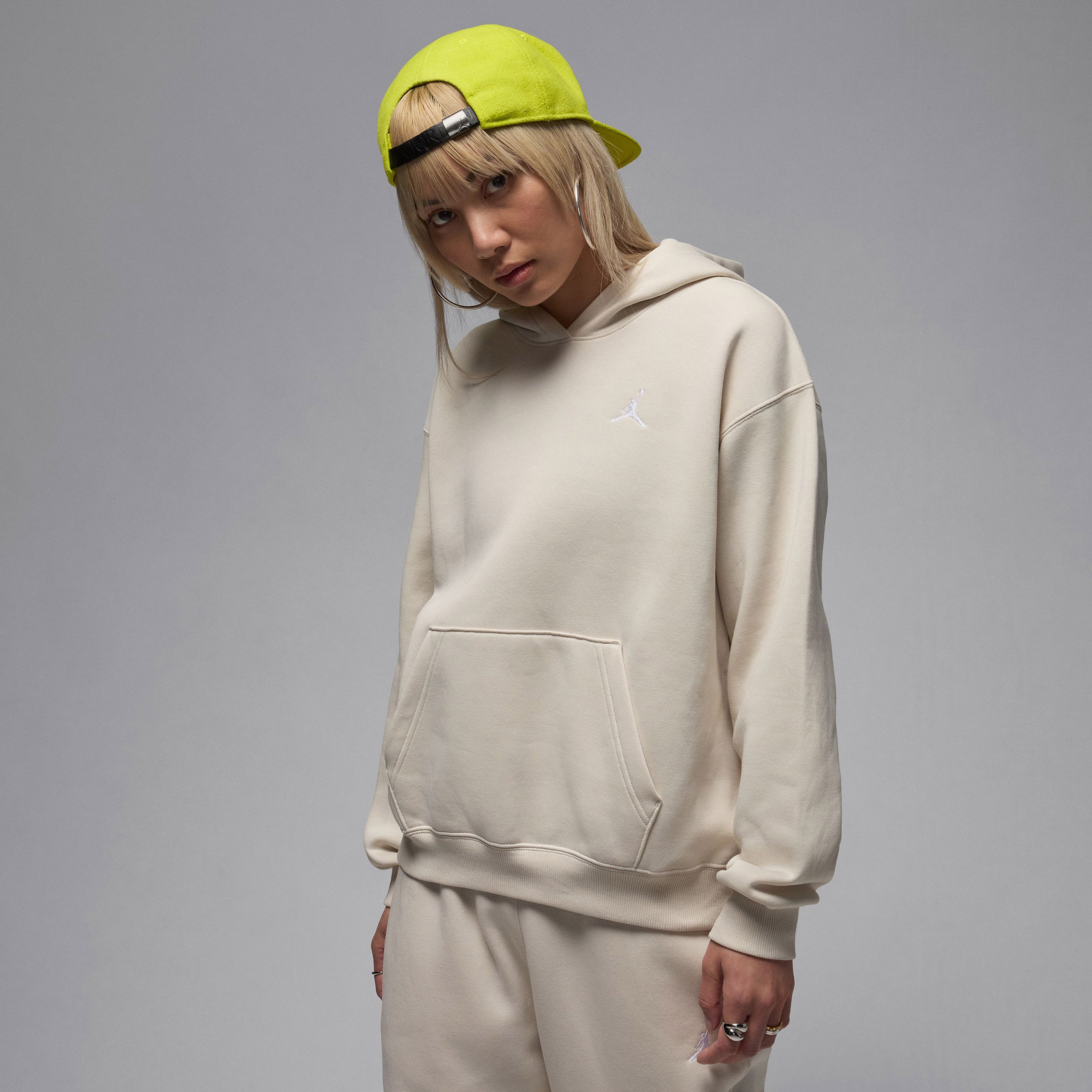 Jordan Brooklyn Fleece Kadın Bej Sweatshirt