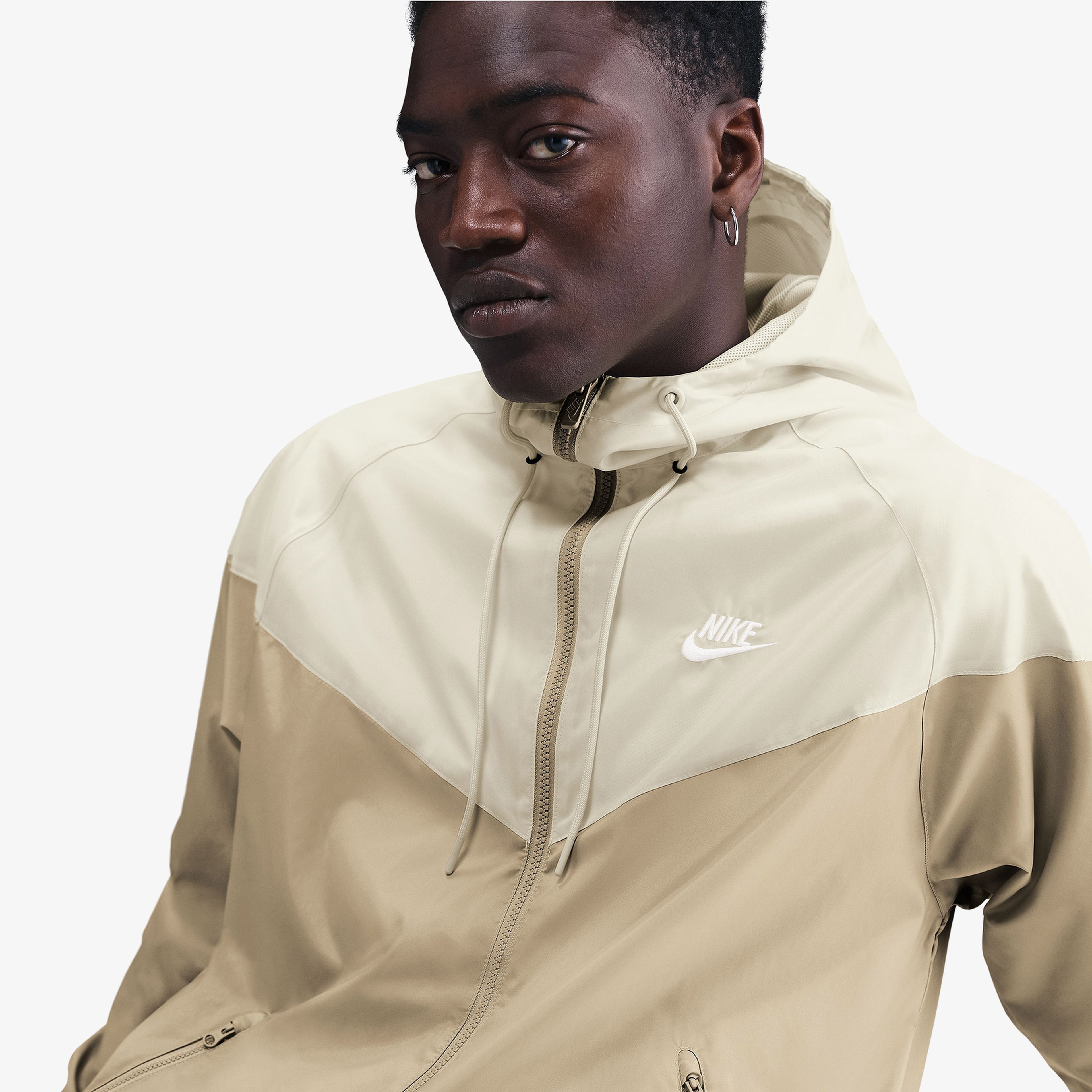 Nike Wvn Lnd Wr Hd Jkt Erkek Beyaz Ceket