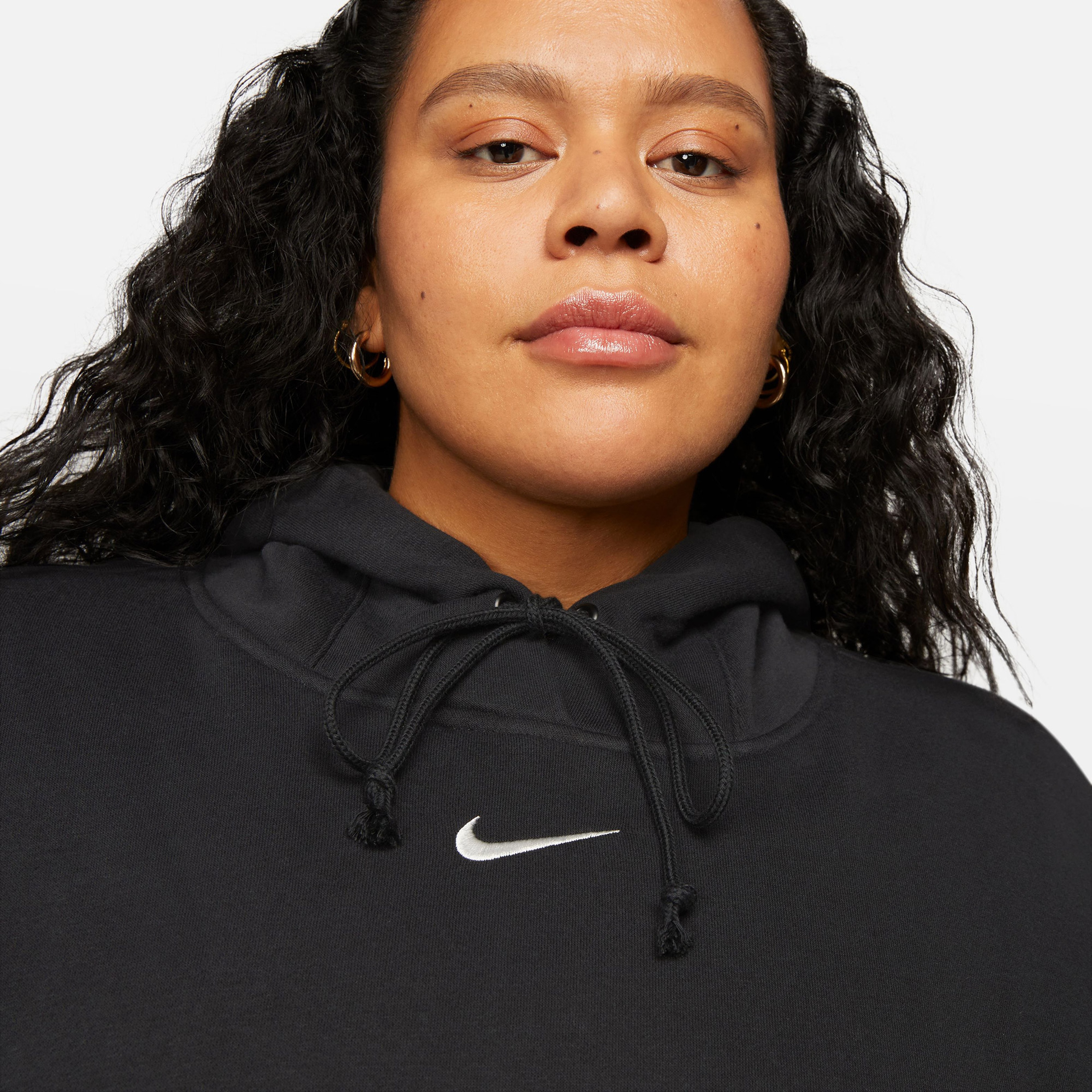 Nike Sportswear Phoenix Fleece Kadın Siyah Hoodie