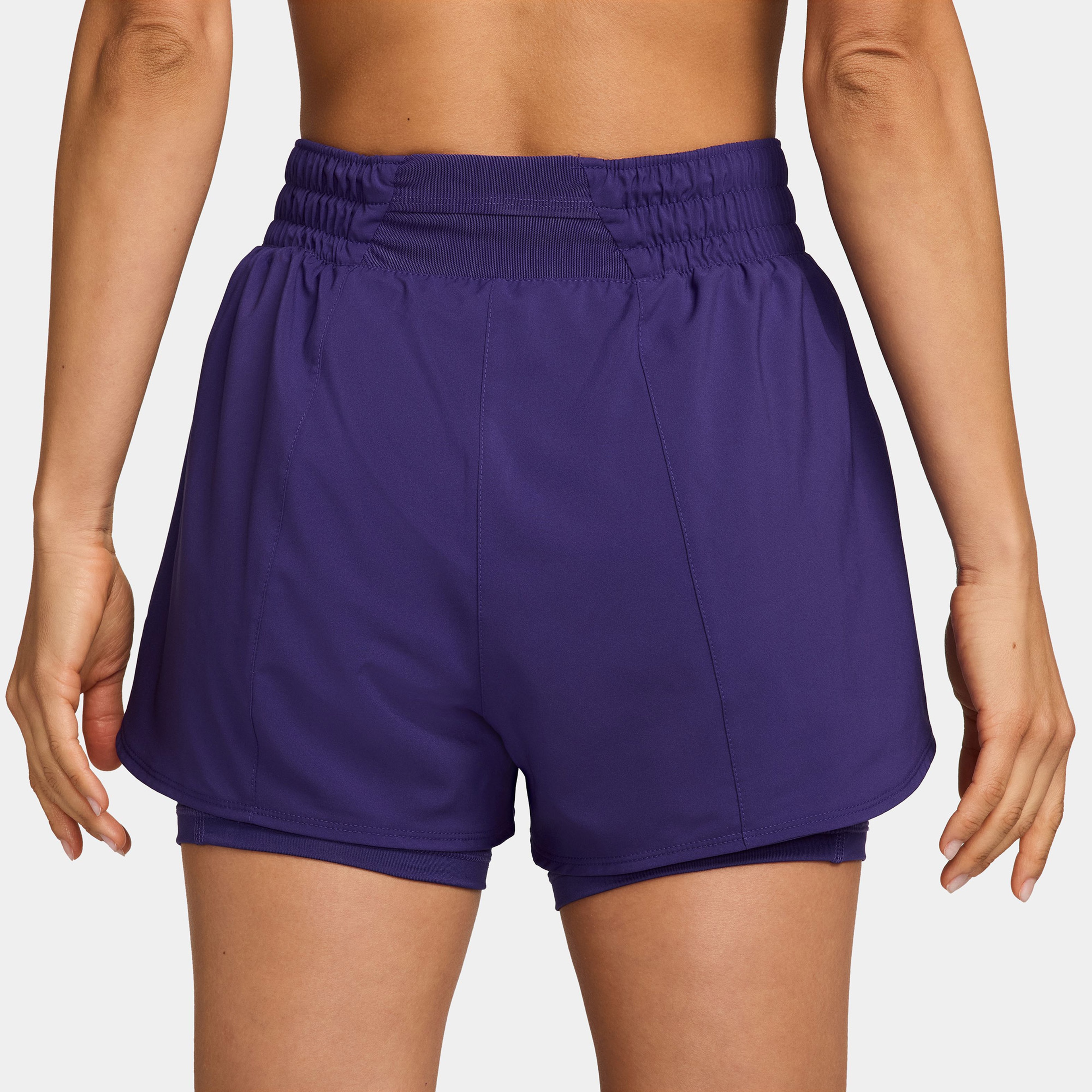 Nike One Df Hr 3in 2N1 Short Kadın Mor SORT