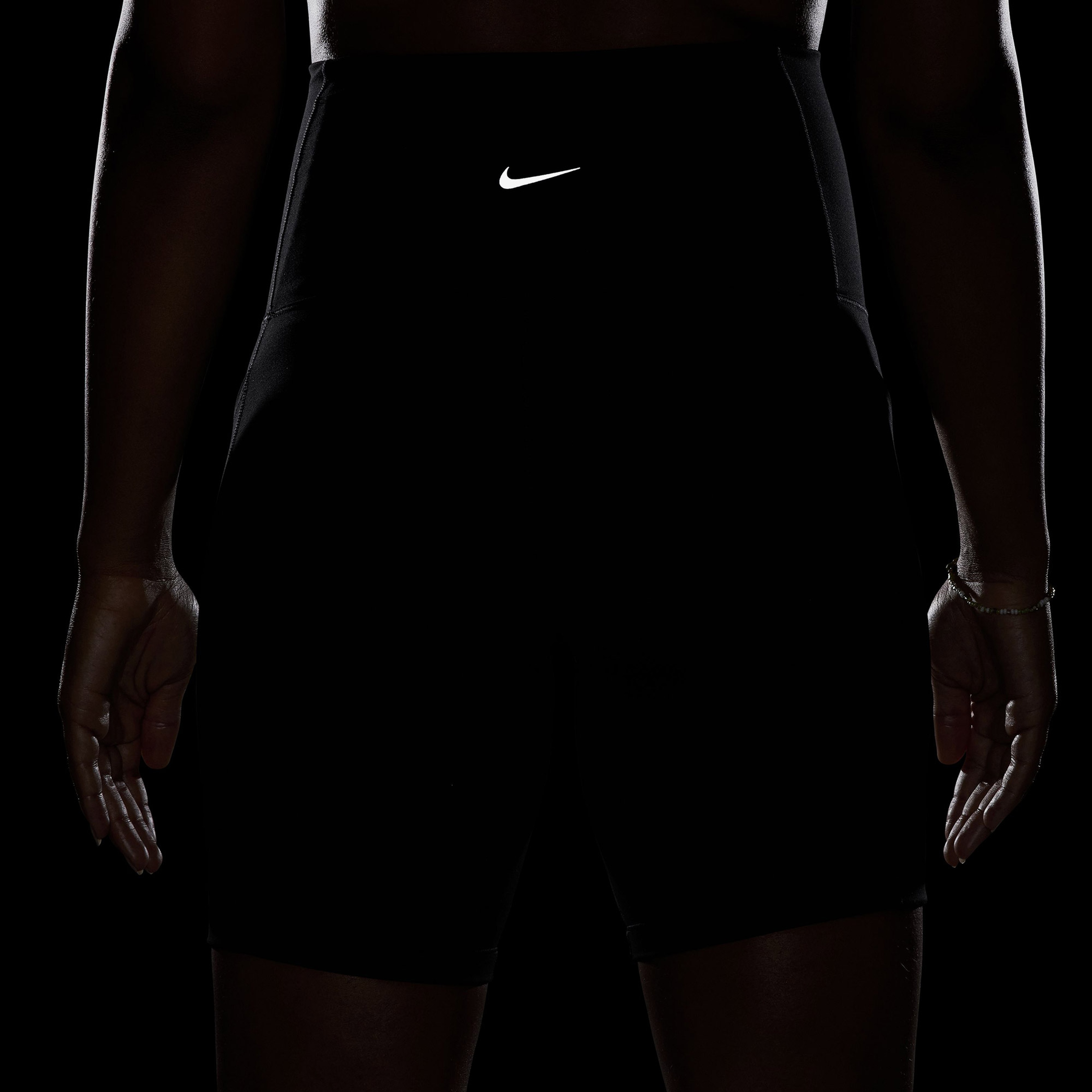 Nike (M) Df One Hr 8in Short Kadın Siyah Tayt