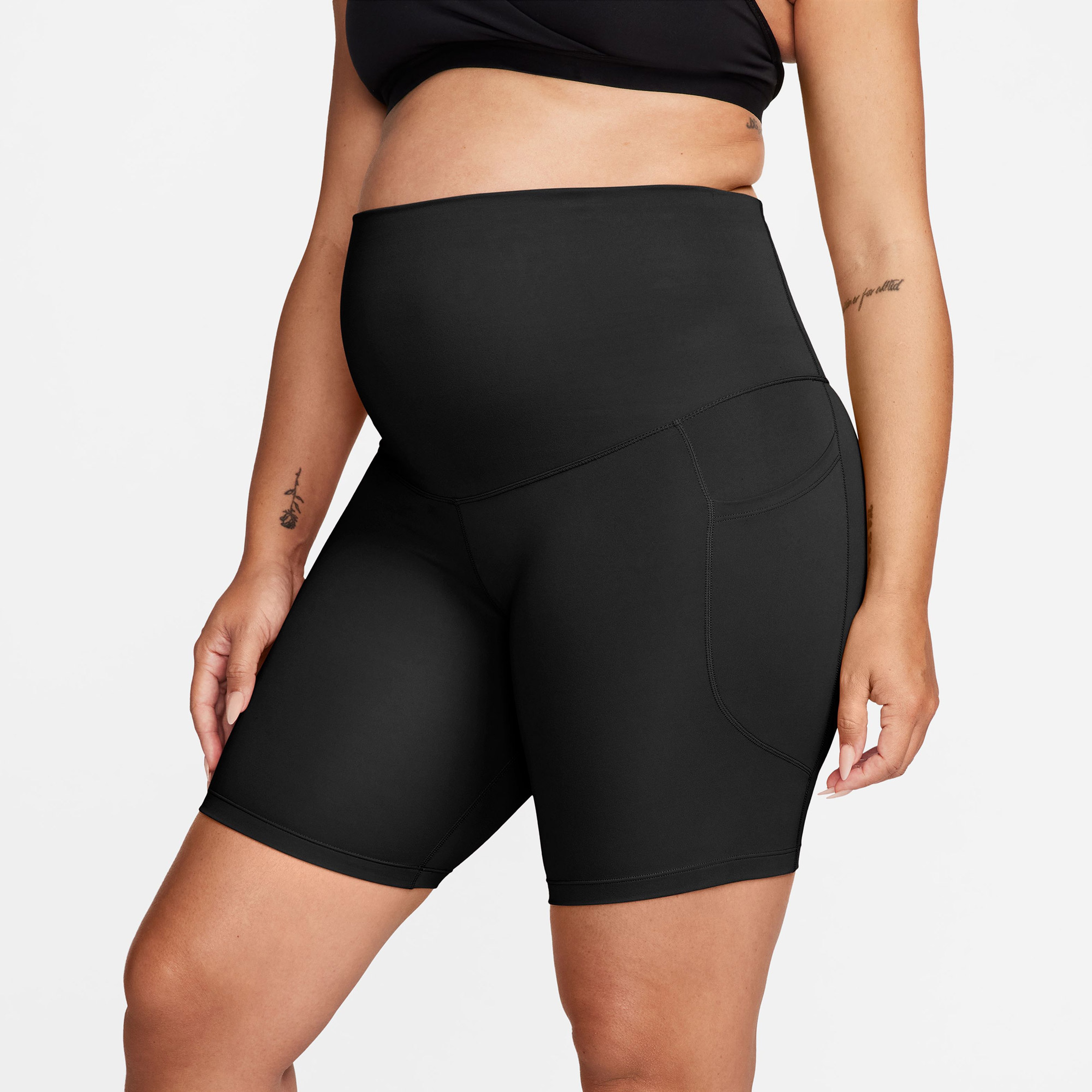 Nike (M) Df One Hr 8in Short Kadın Siyah Tayt