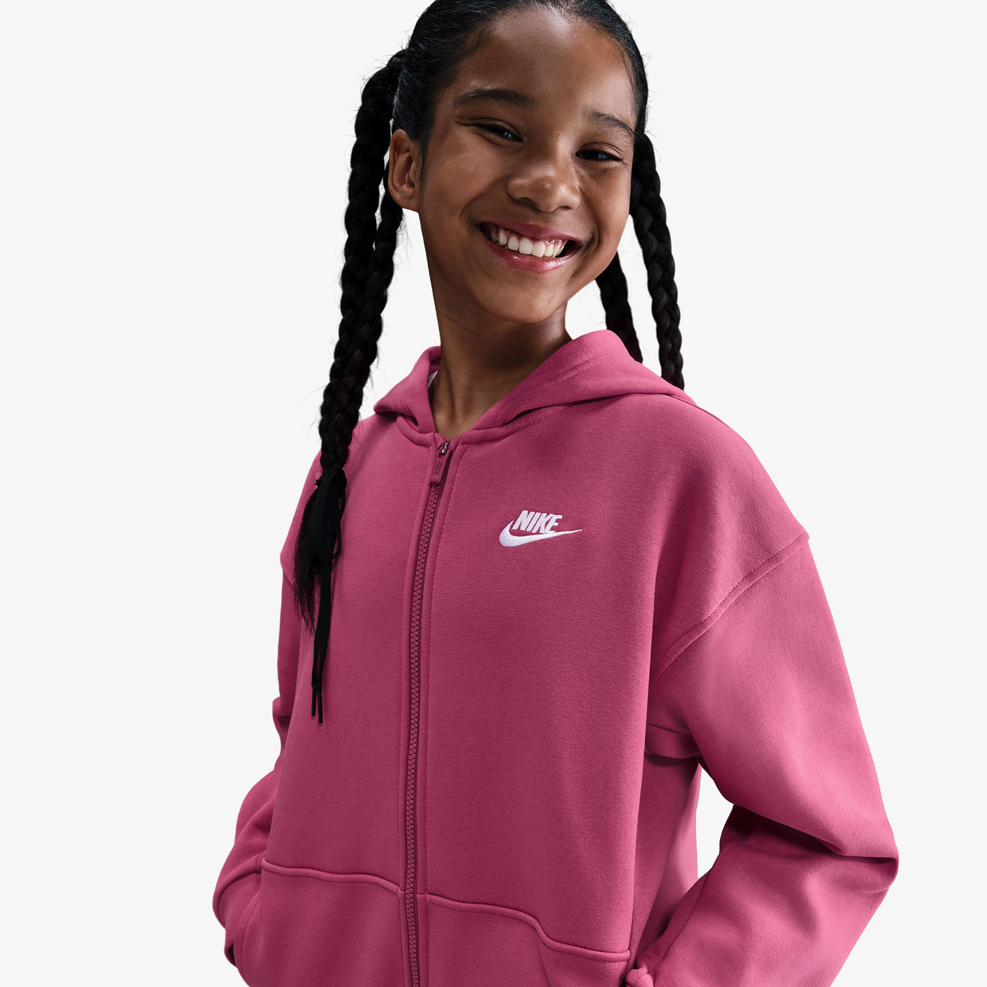 Nike Sportswear Club Fleece Genç Çocuk Pembe Sweatshirt