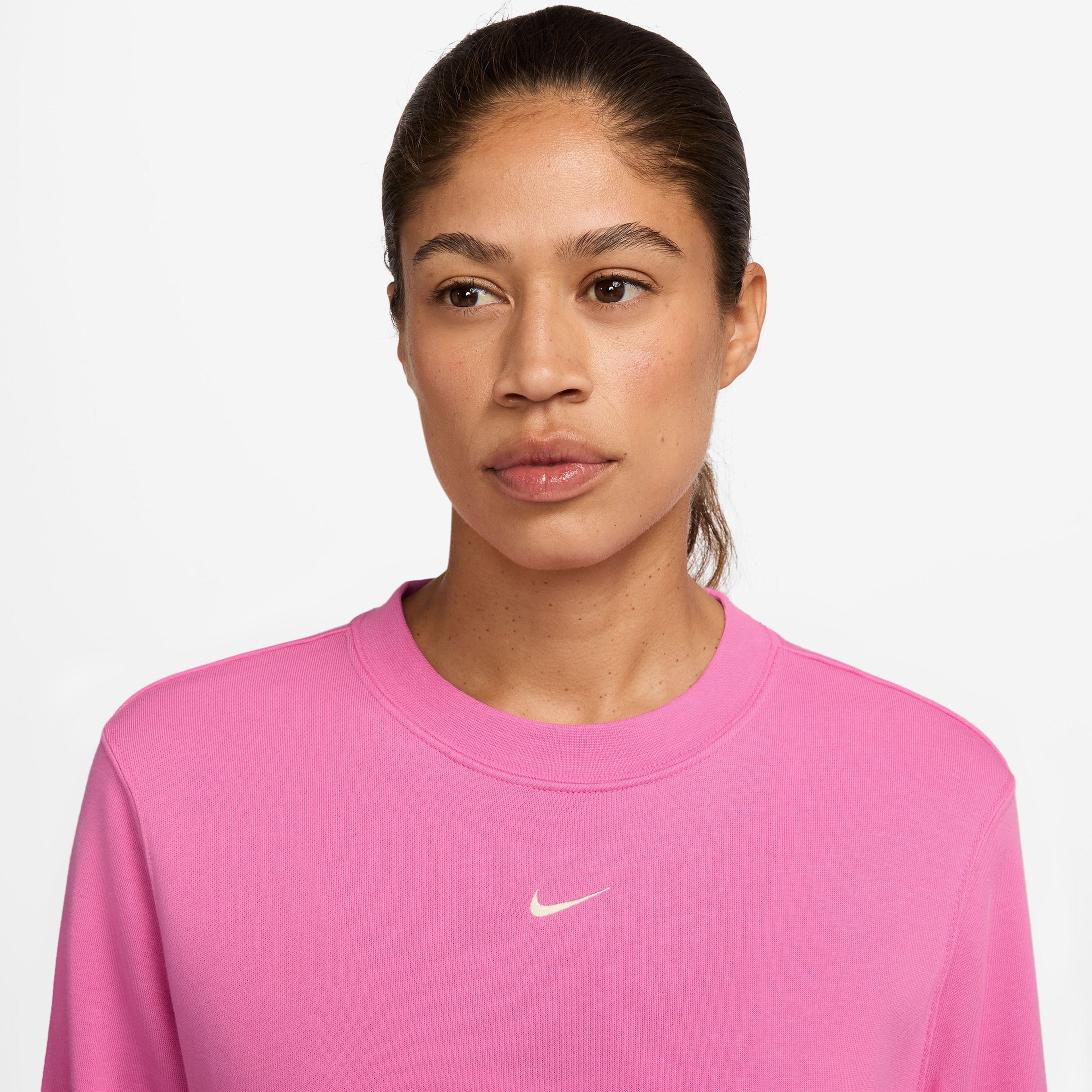Nike Sportswear Chill Terry Kadın Pembe Sweatshirt