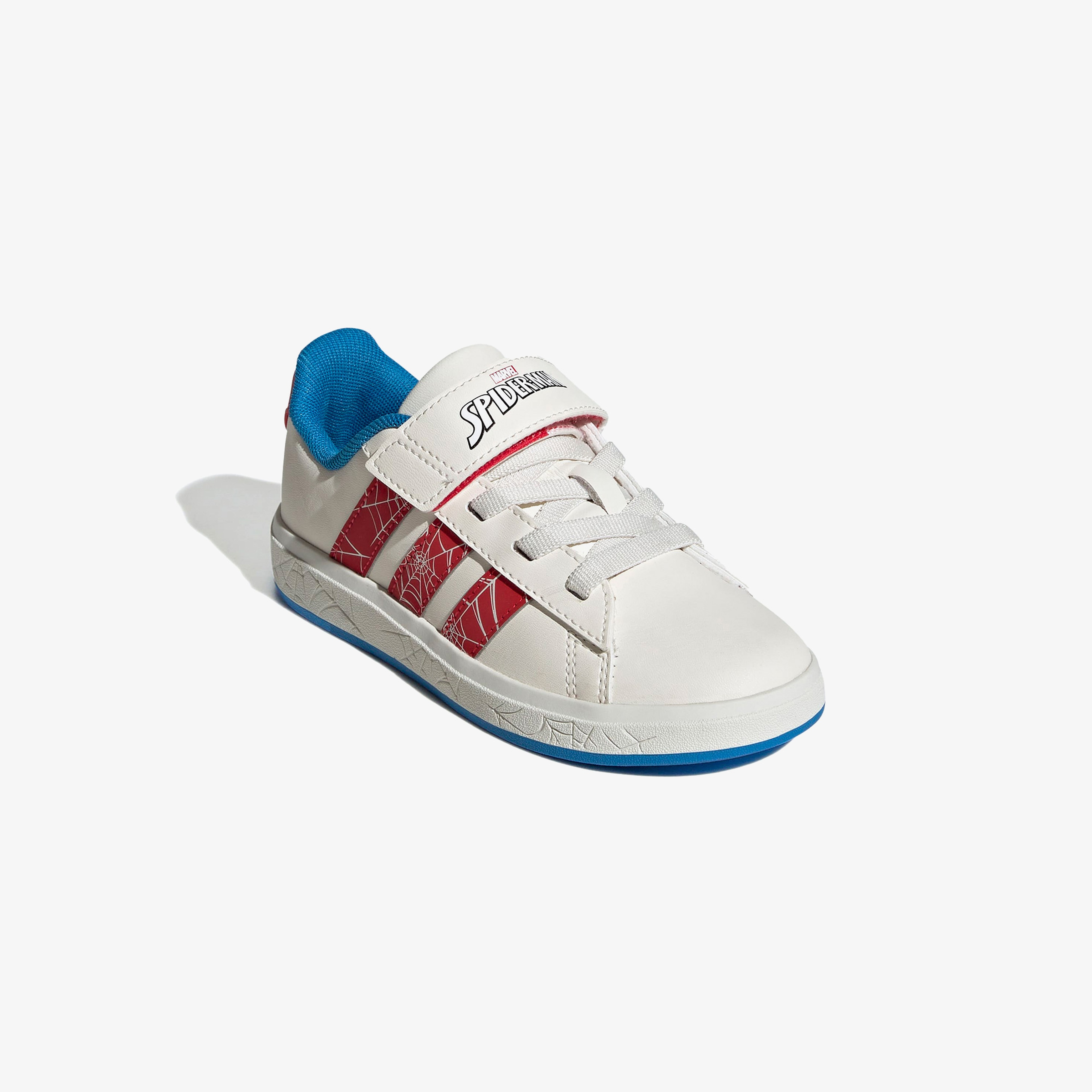 adidas Grand Court Spider-Man El K Çocuk Beyaz Spor Ayakkabı