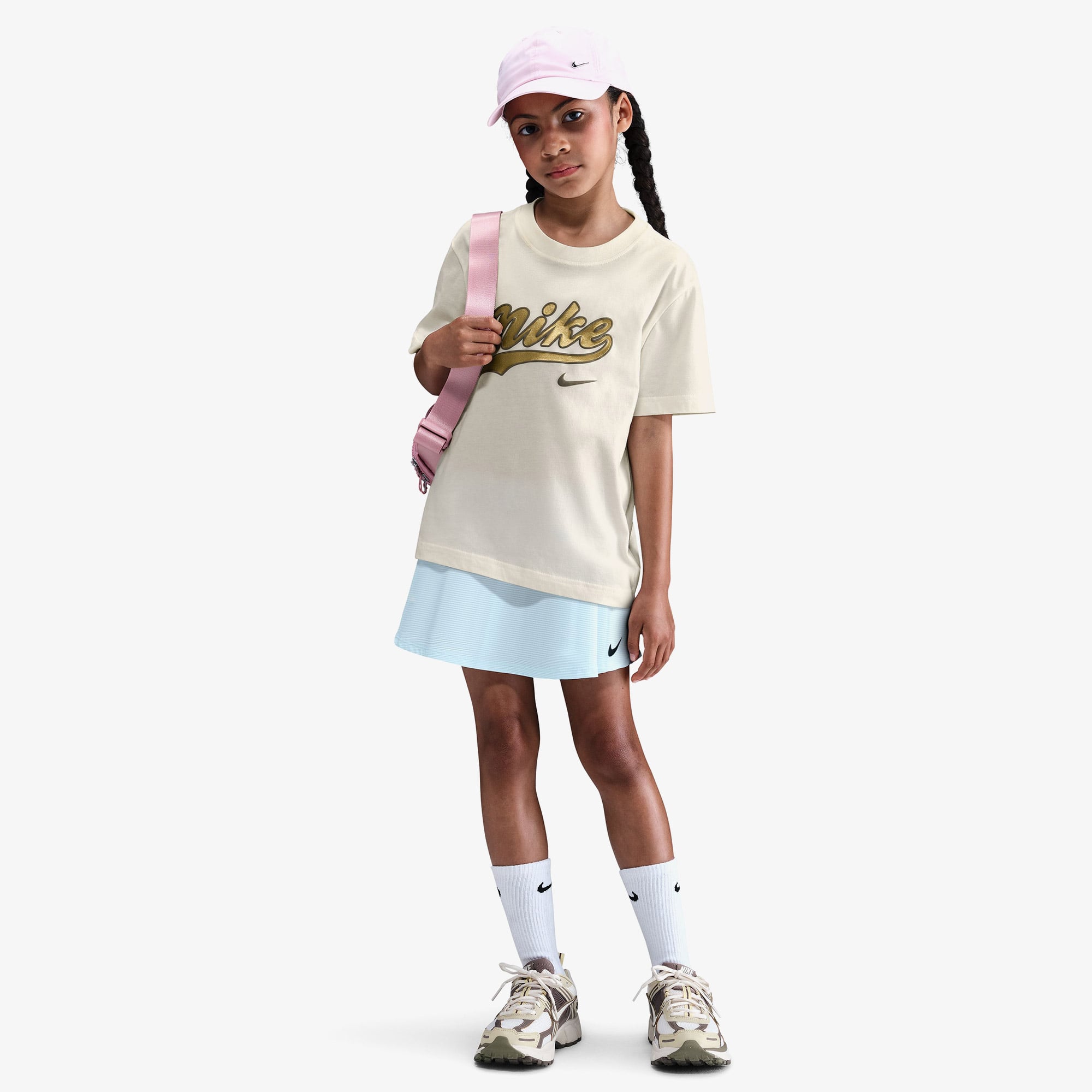 Nike Sportswear Trend Genç Çocuk Krem Rengi T-Shirt