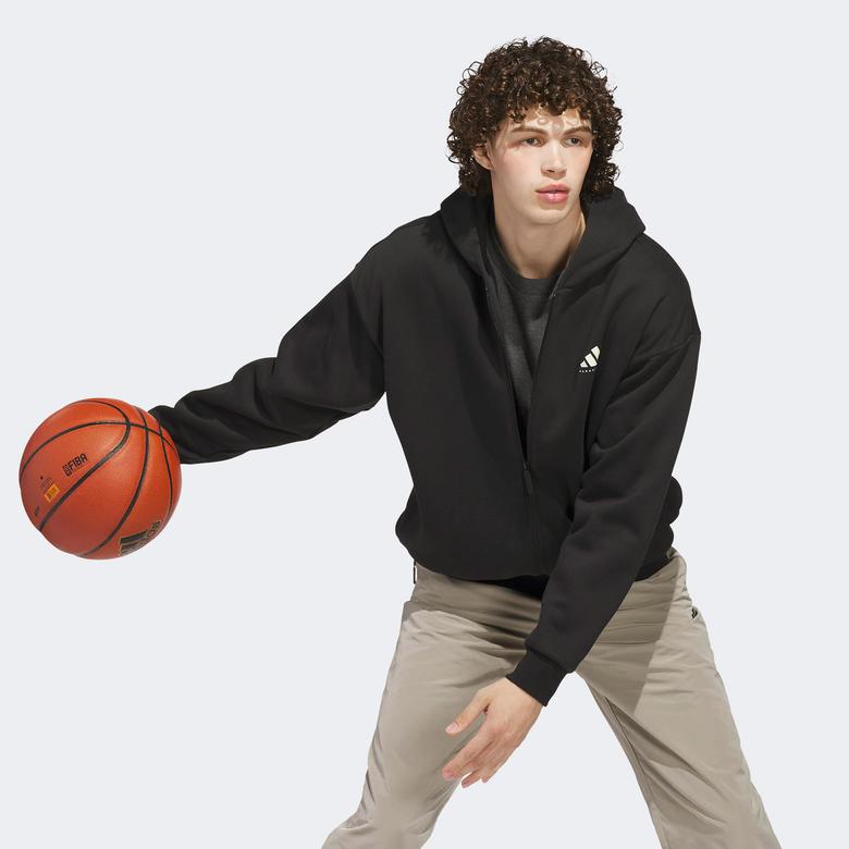 adidas Full Zip Unisex Siyah Sweatshirt