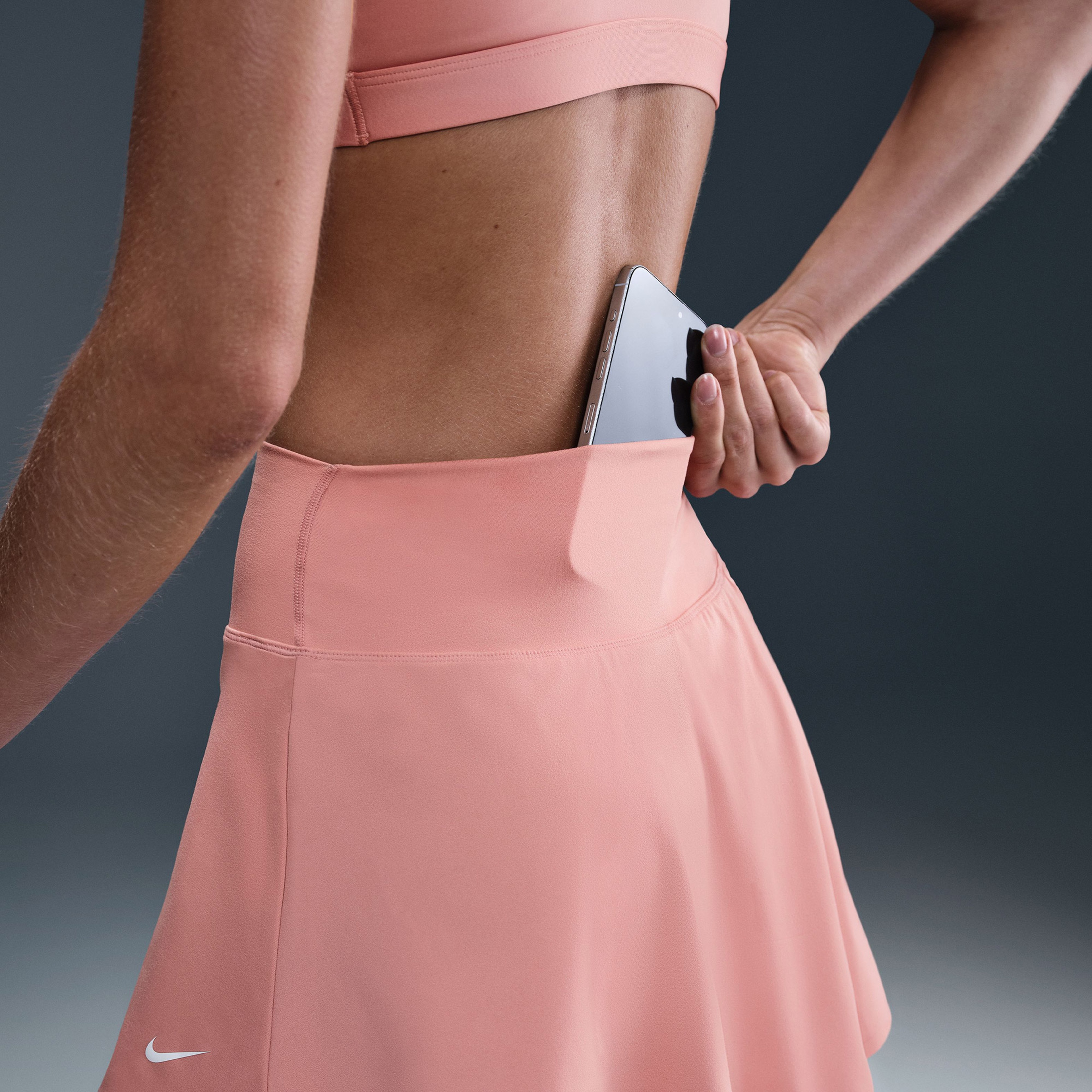Nike One Df Hr Skirt Cpsl Spd Kadın Beyaz SORT