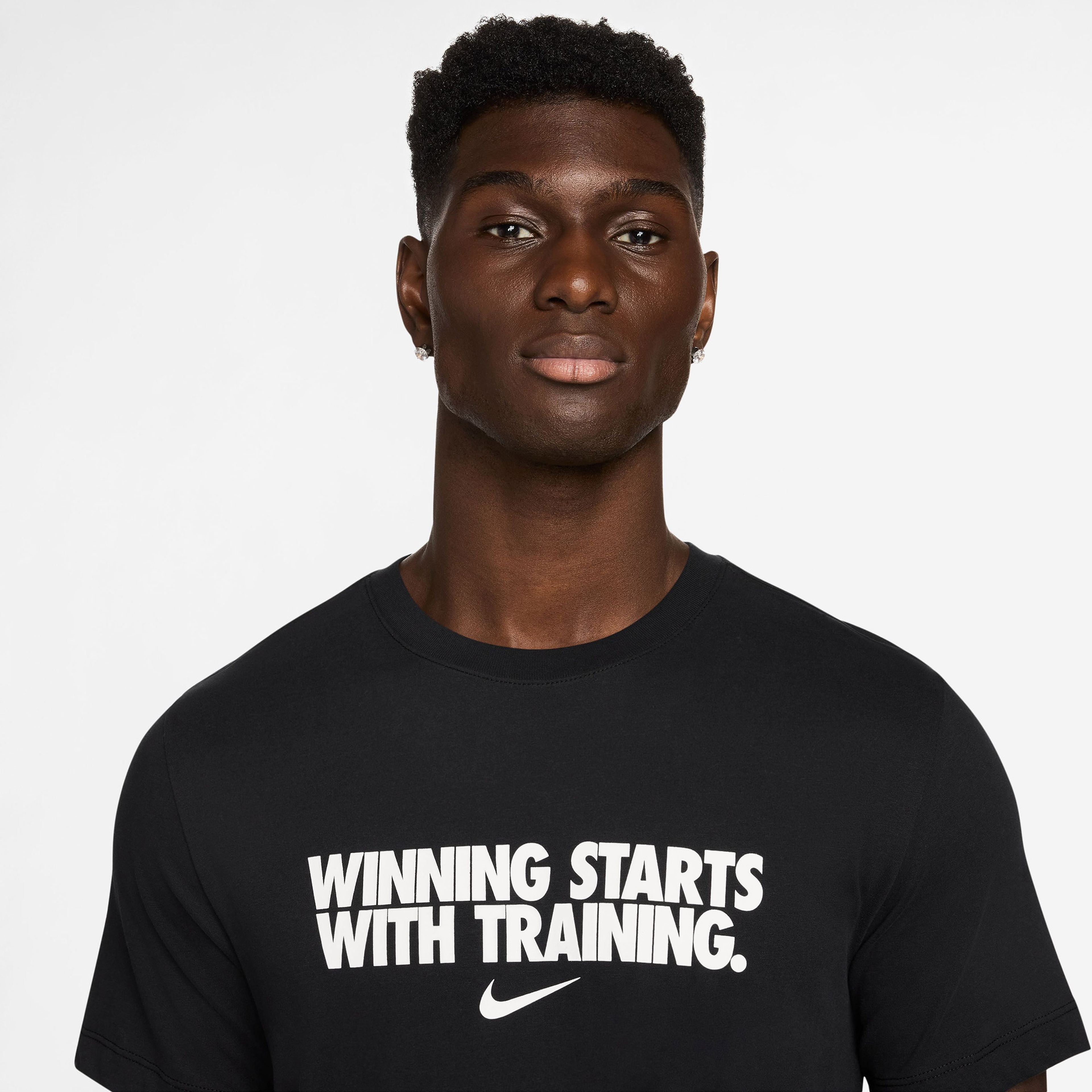 Nike Dri-Fit Winning Erkek Siyah T-Shirt