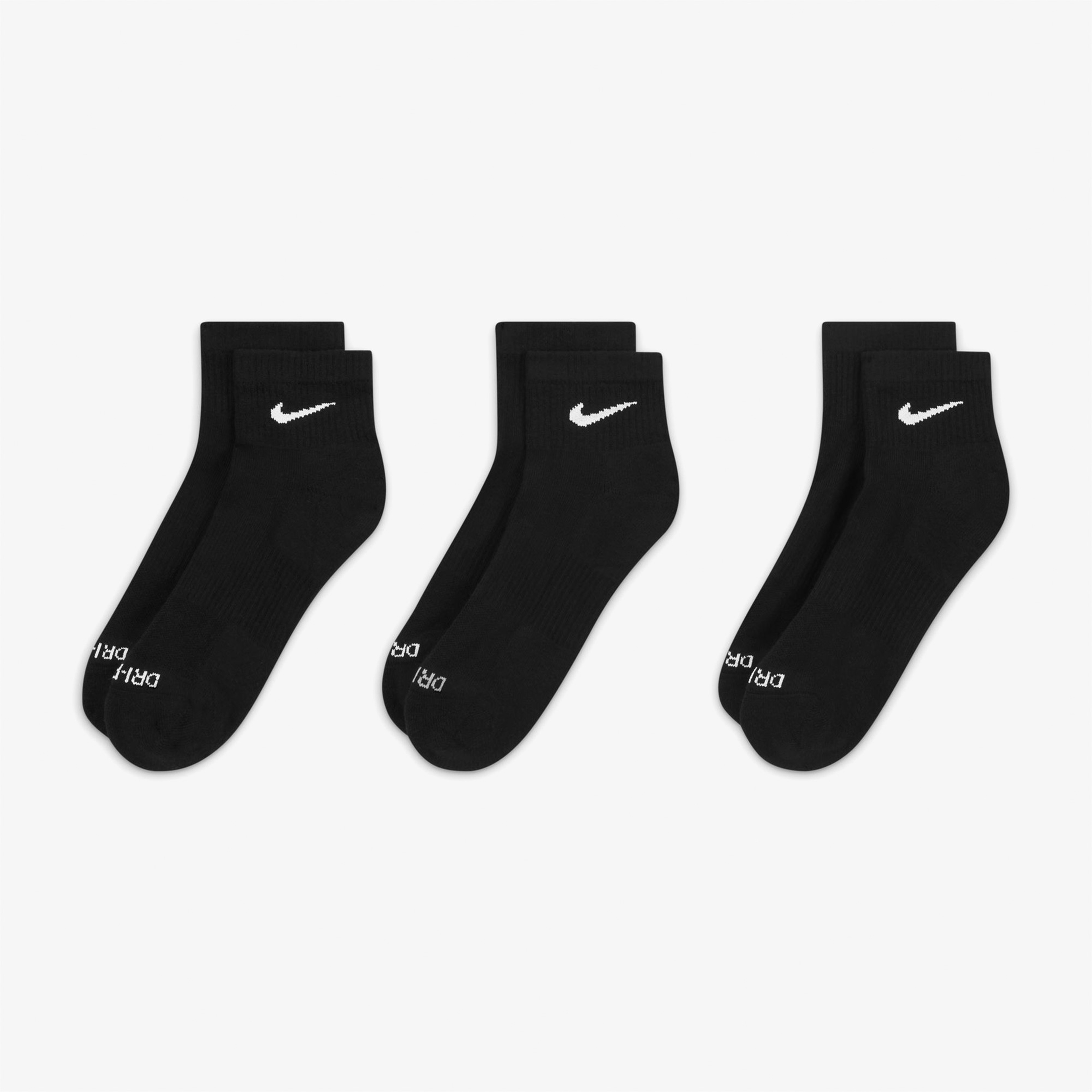 Nike  Evry Pls Csh Ank 3'lü 132 Erkek Beyaz Çorap