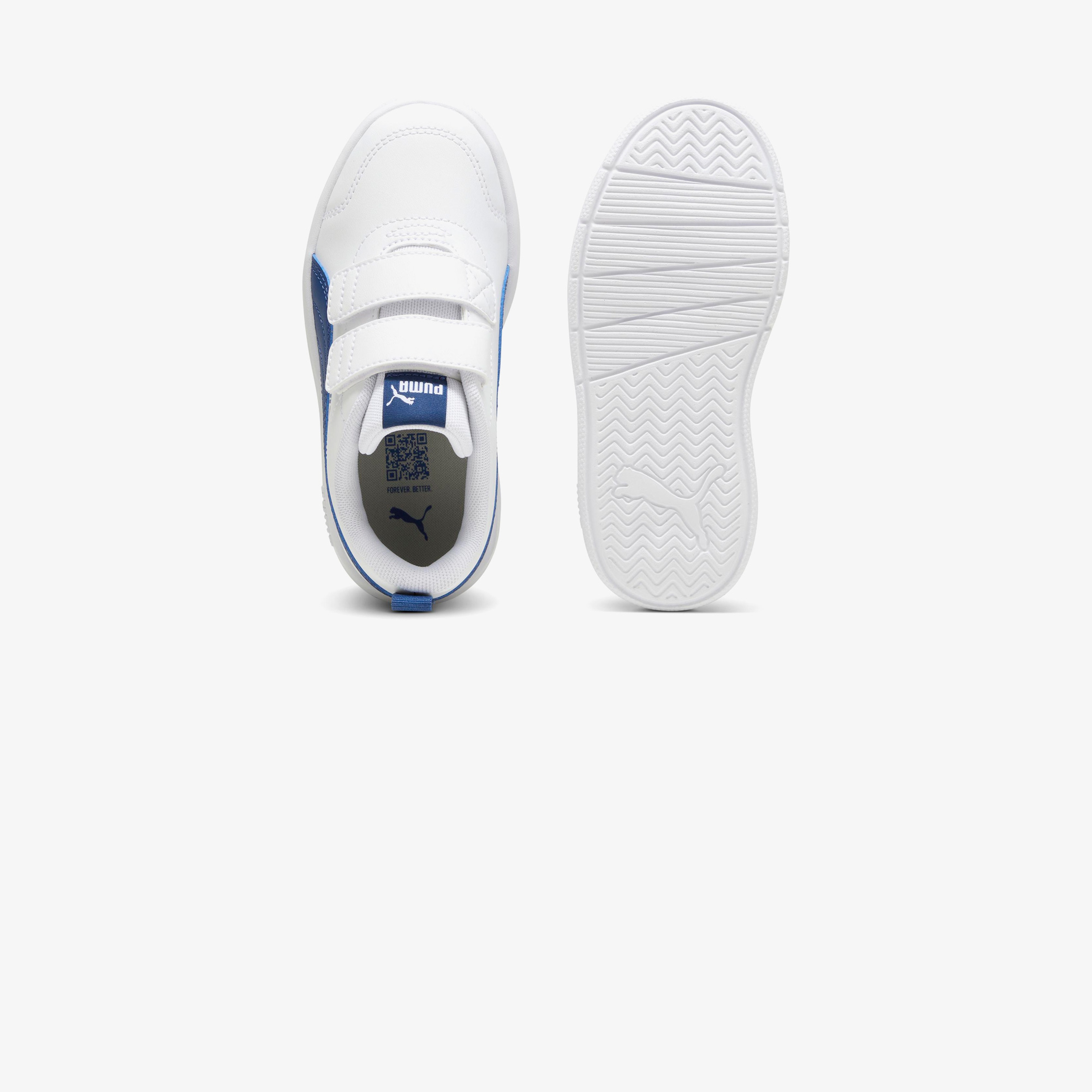 Puma Courtflex V3 V Ps Çocuk Beyaz Spor Ayakkabı