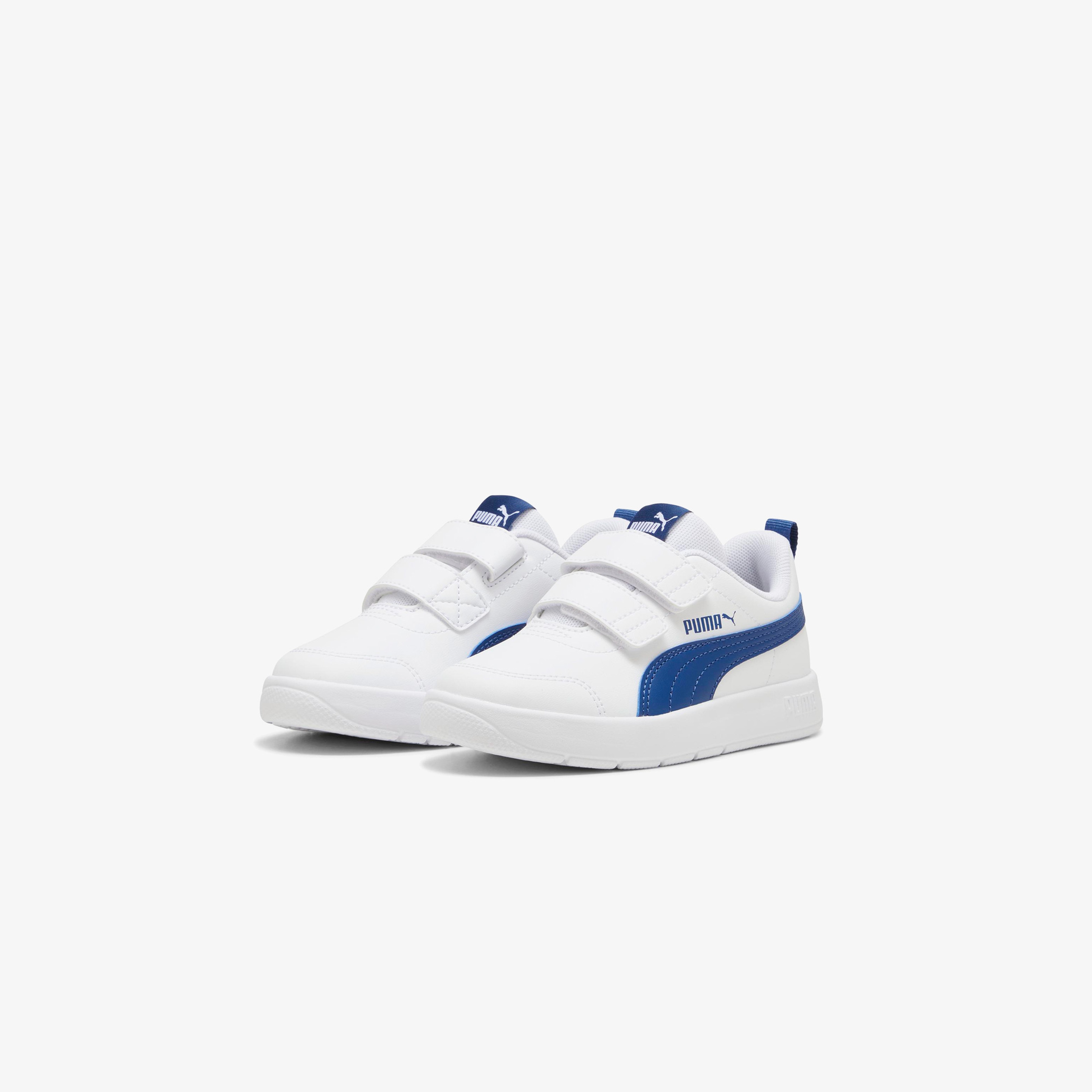 Puma Courtflex V3 V Ps Çocuk Beyaz Spor Ayakkabı