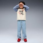 Puma Little Runners Crew Çocuk Beyaz Sweatshirt