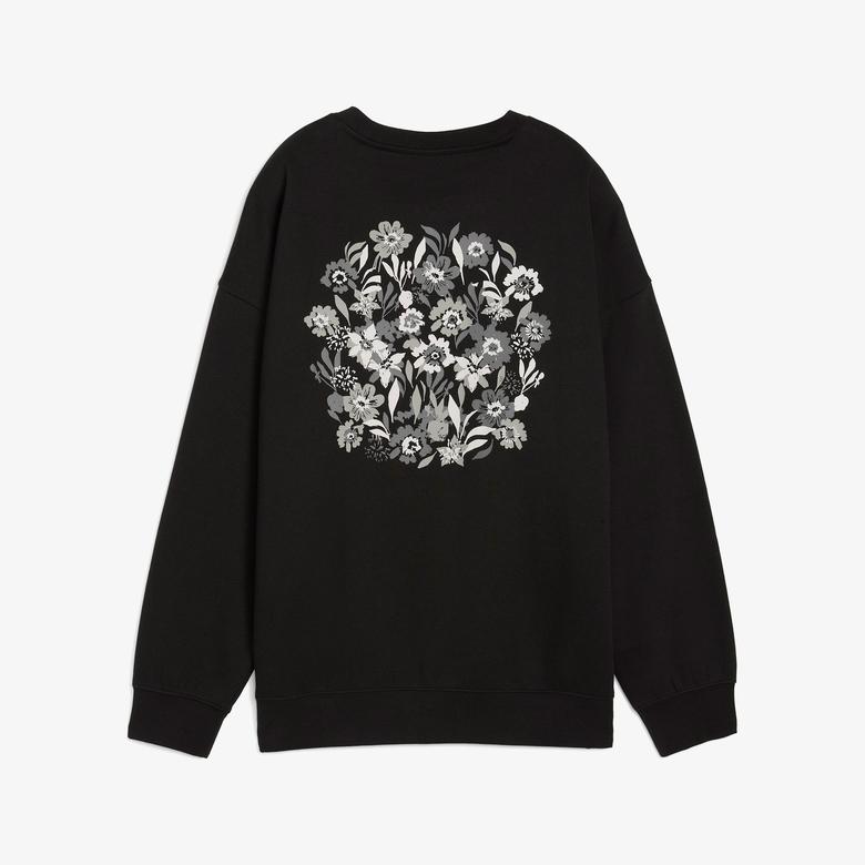 Puma Essential NATURE 2.0  Crew Kadın Siyah Sweatshirt