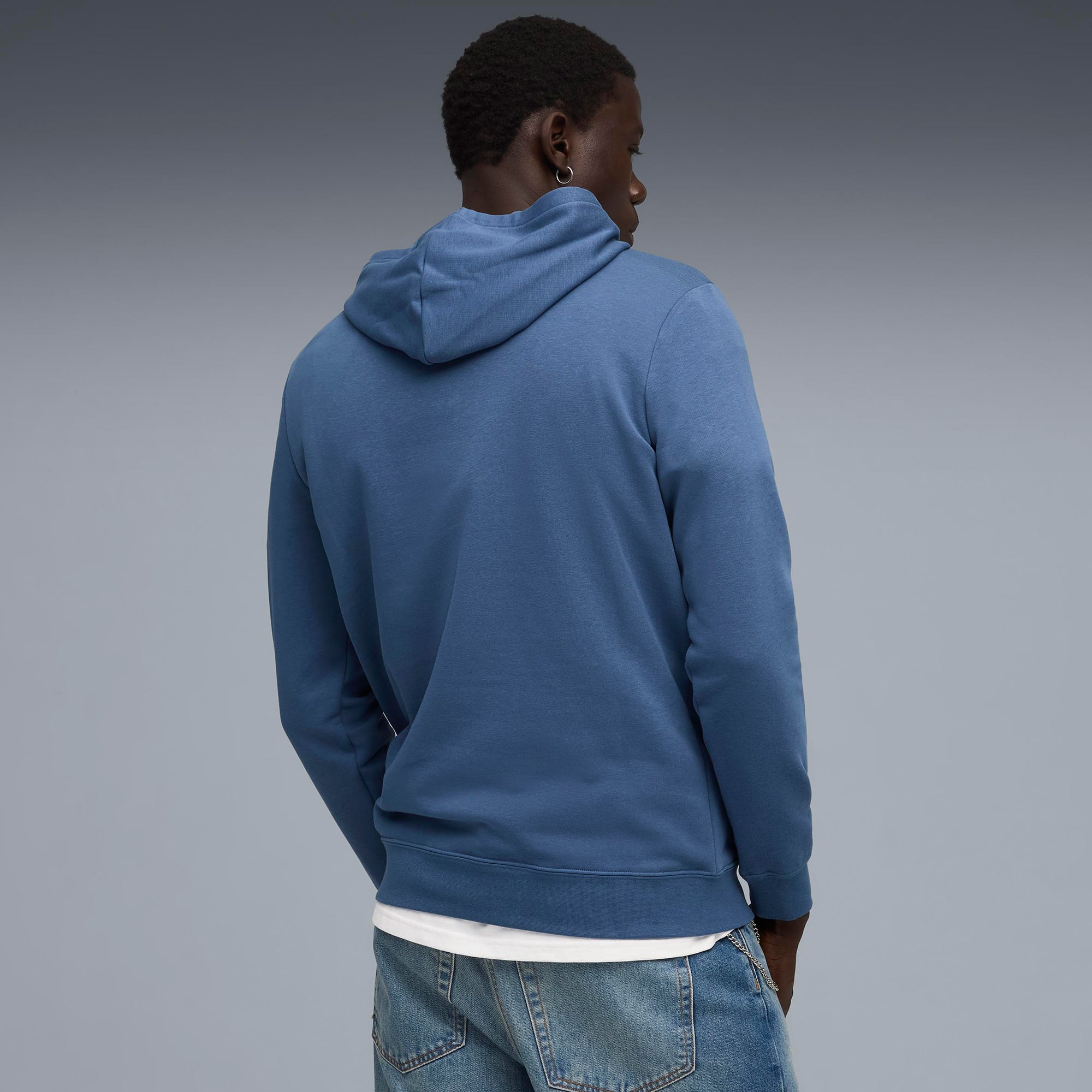 Puma Essential No. 1 Logo Erkek Koyu Mavi Sweatshirt