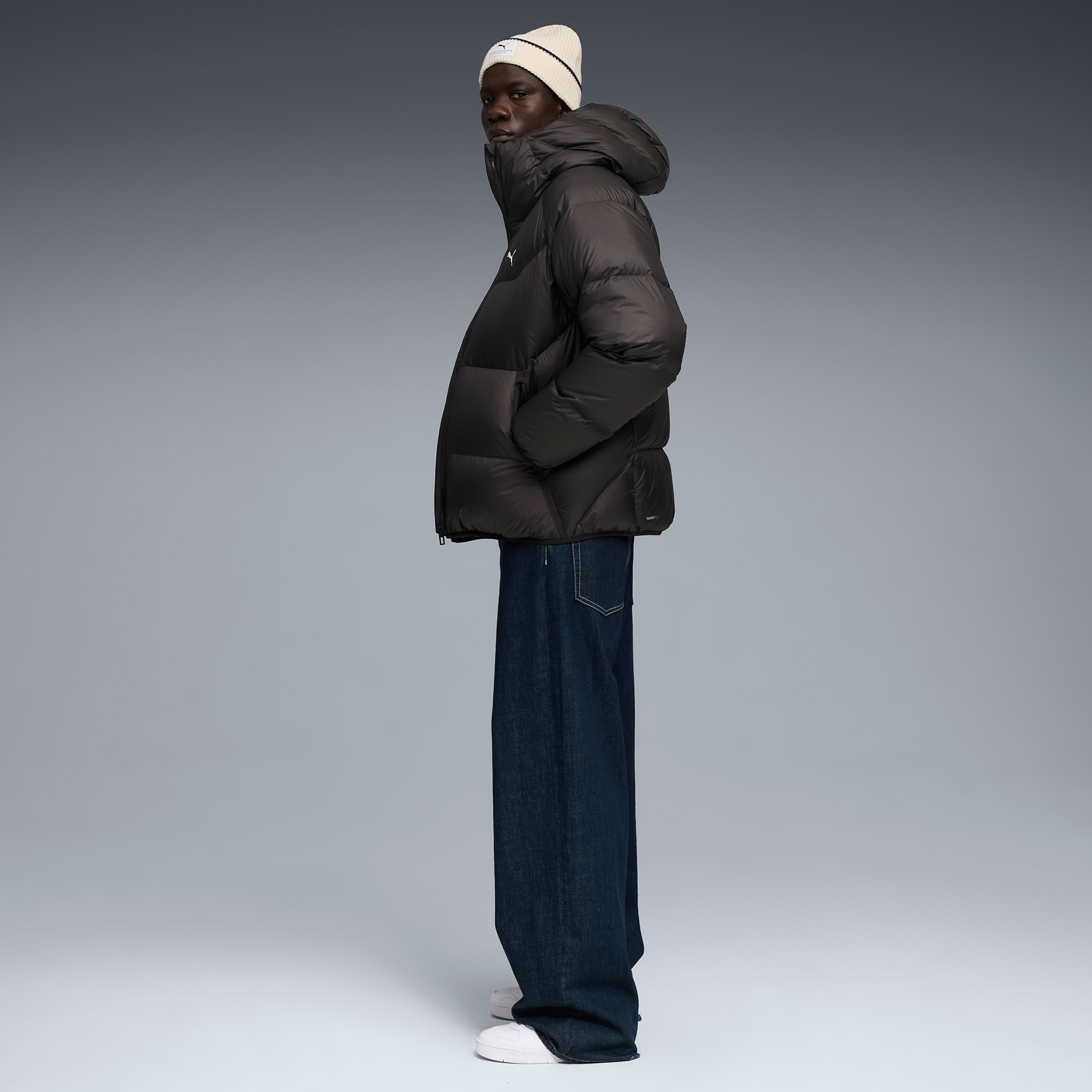 Puma Hooded Down Puffer  Erkek Siyah Mont