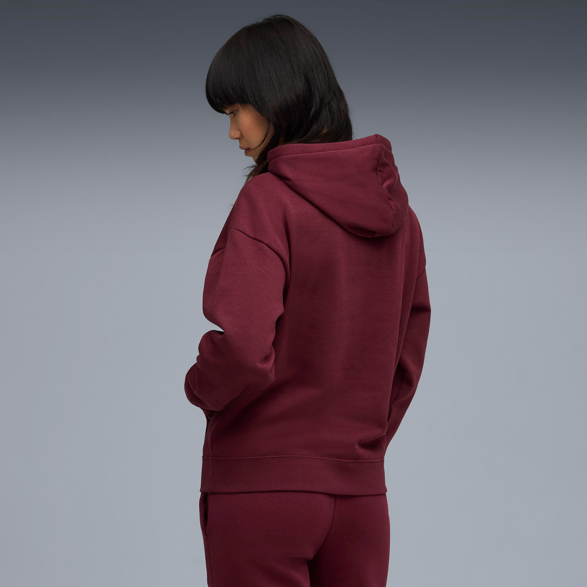 Puma Essential Small No. 1 Logo Kadın Kırmızı Sweatshirt