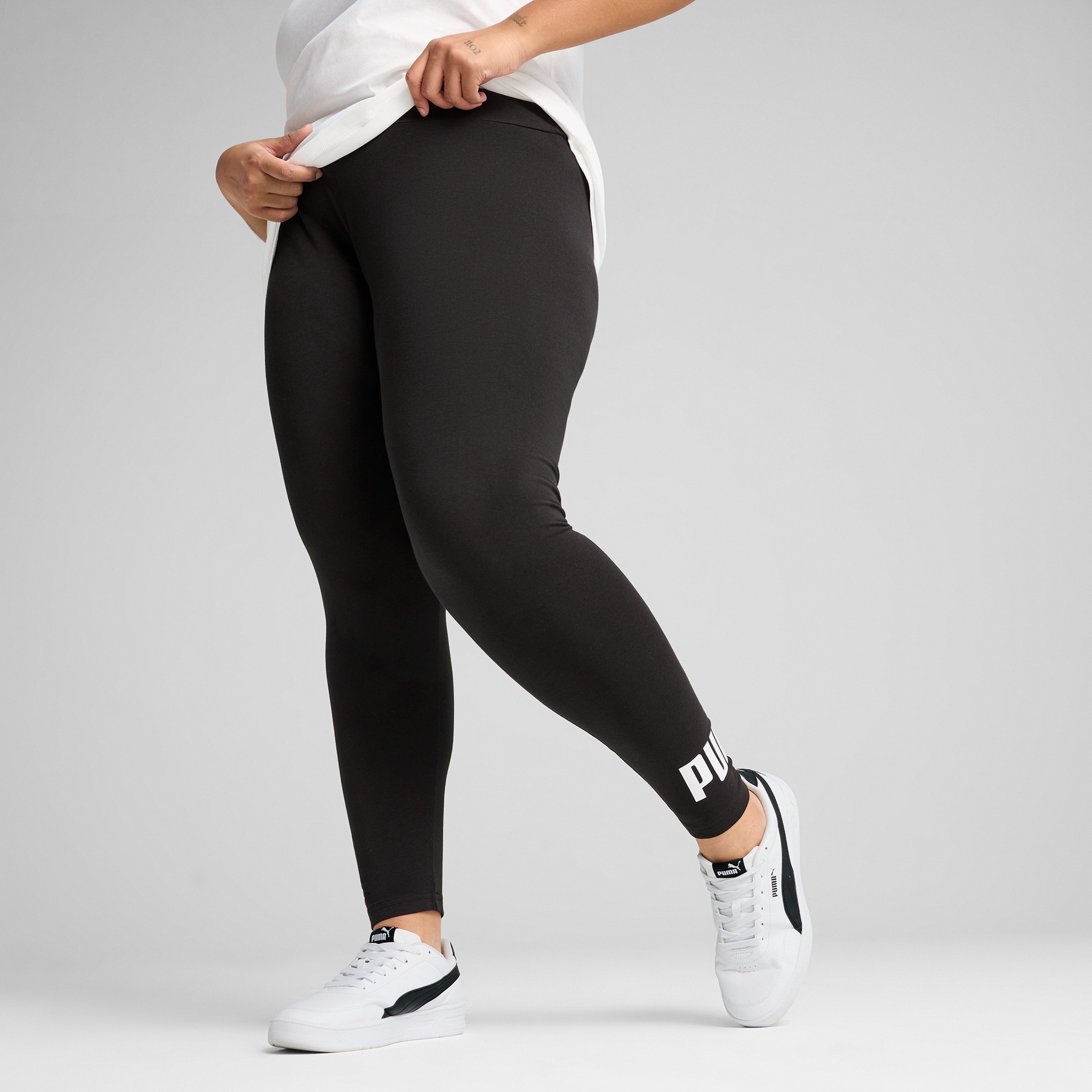 Puma Ess No. 1 Logo Leggings Kadın Siyah Tayt