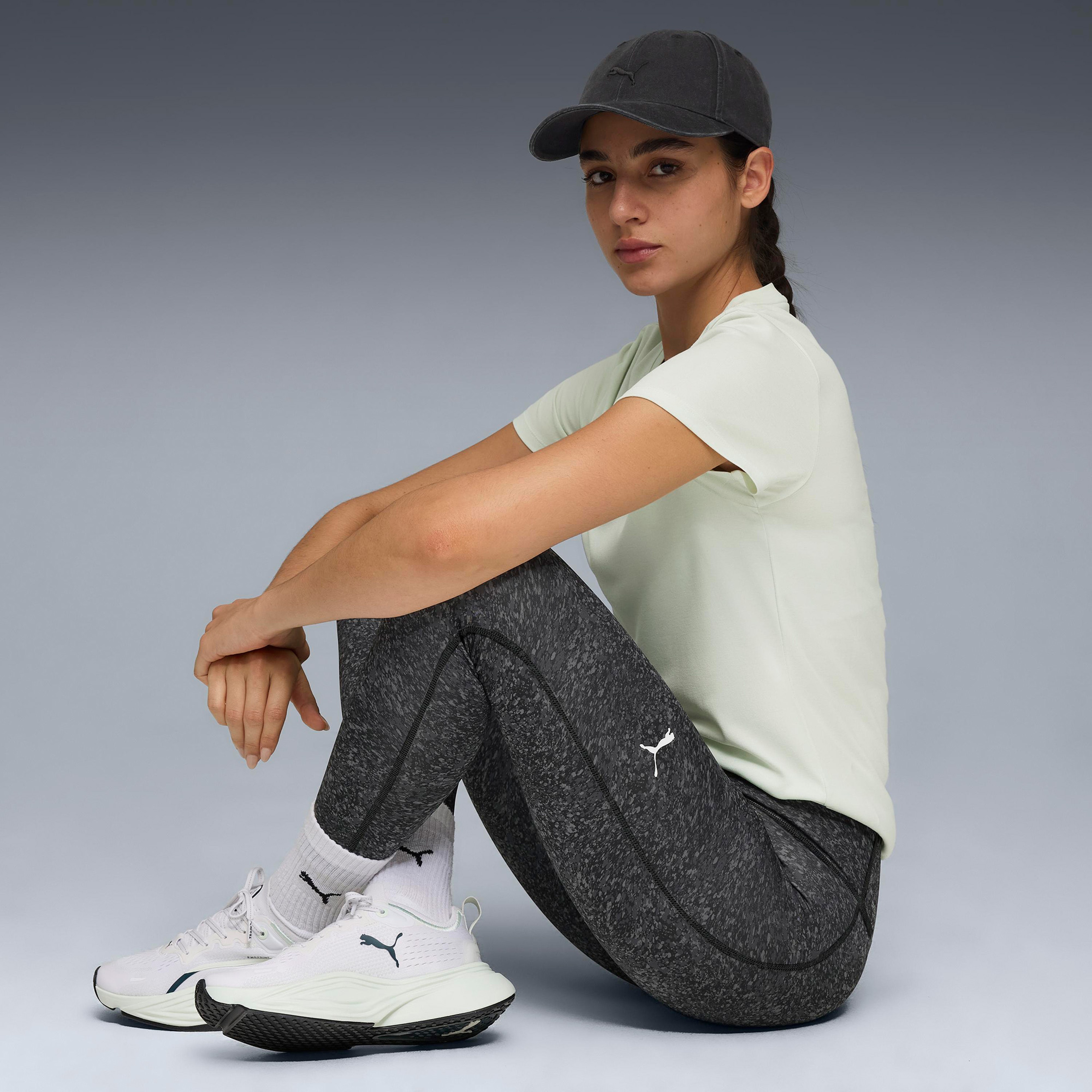 Puma W Tad Essentıal Pebble Tıght Kadın Gri Tayt