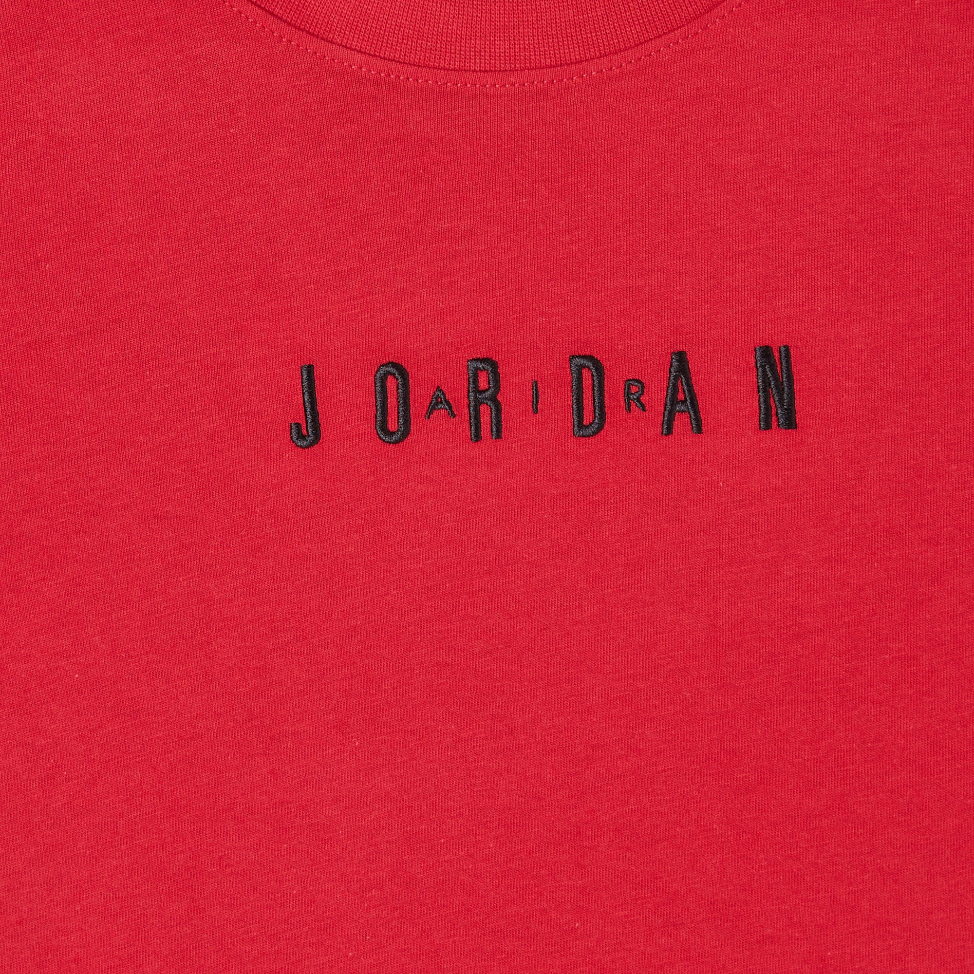 Jordan Wordmark Crew Çocuk Kırmızı T-Shirt
