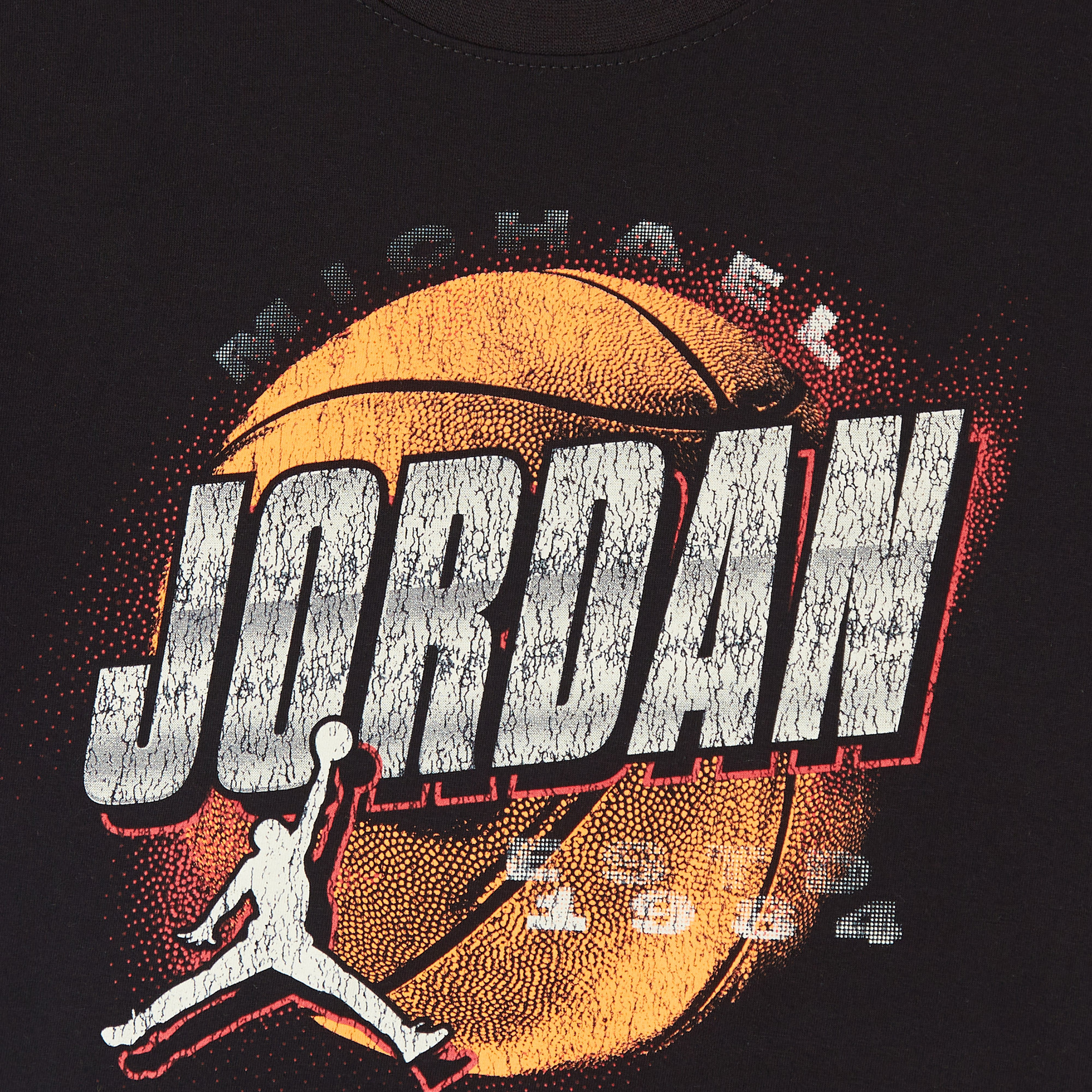 Jordan Dri-Fit Distressed Chrome Çocuk Siyah T-Shirt