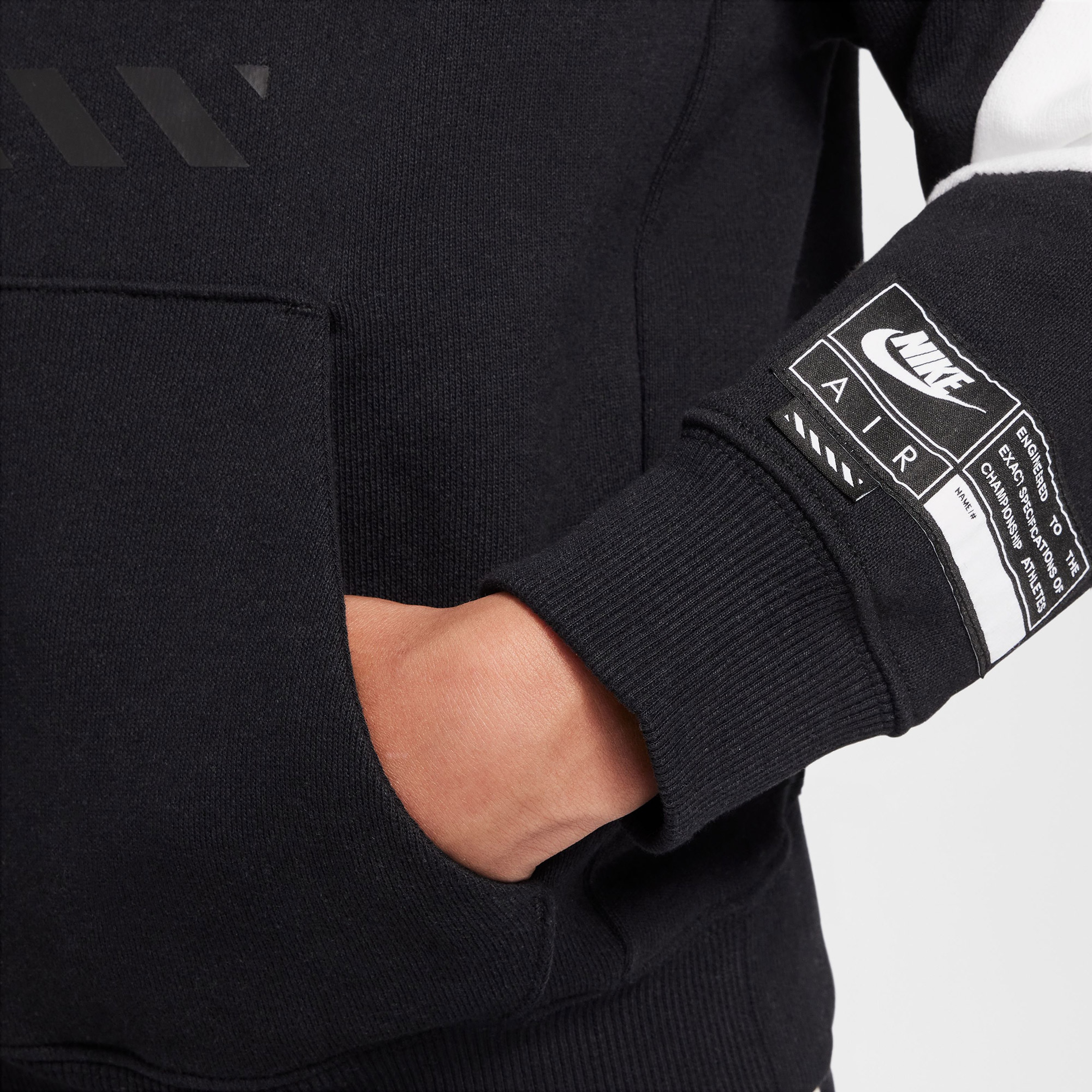 Nike Air Fleece Genç Çocuk Siyah Sweatshirt