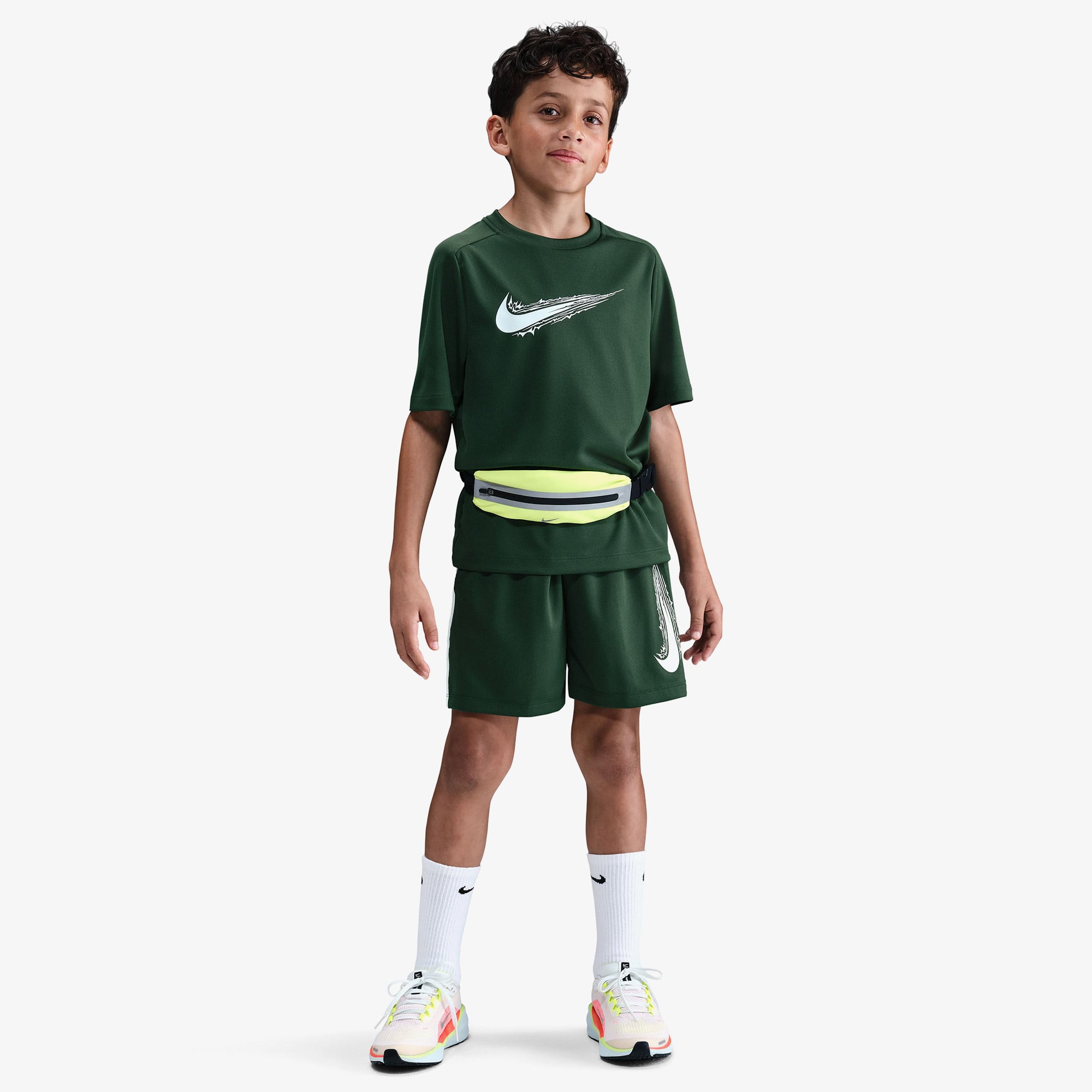 Nike Dri-Fit Multi Genç Çocuk Yeşil T-Shirt