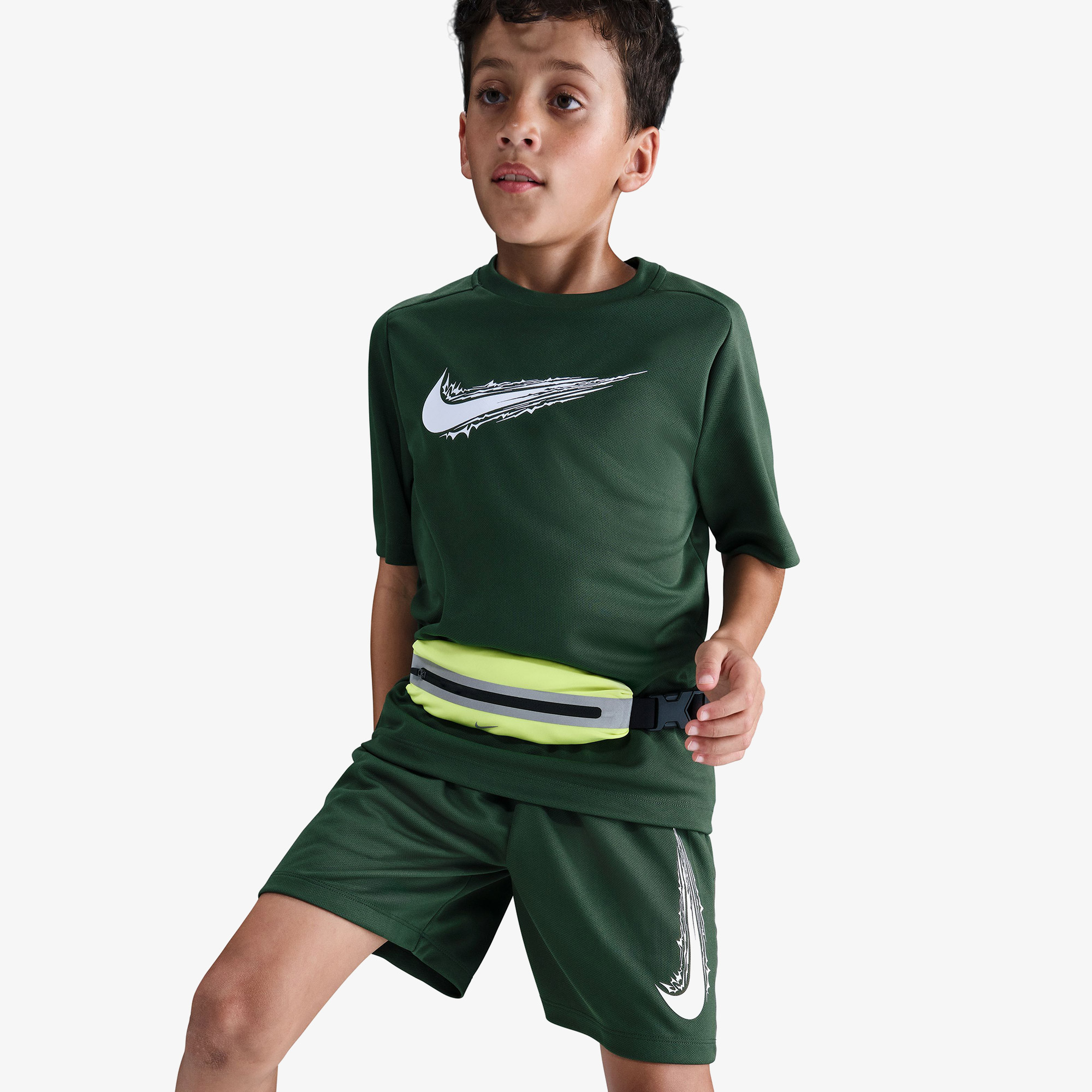 Nike Dri-Fit Multi Genç Çocuk Yeşil T-Shirt