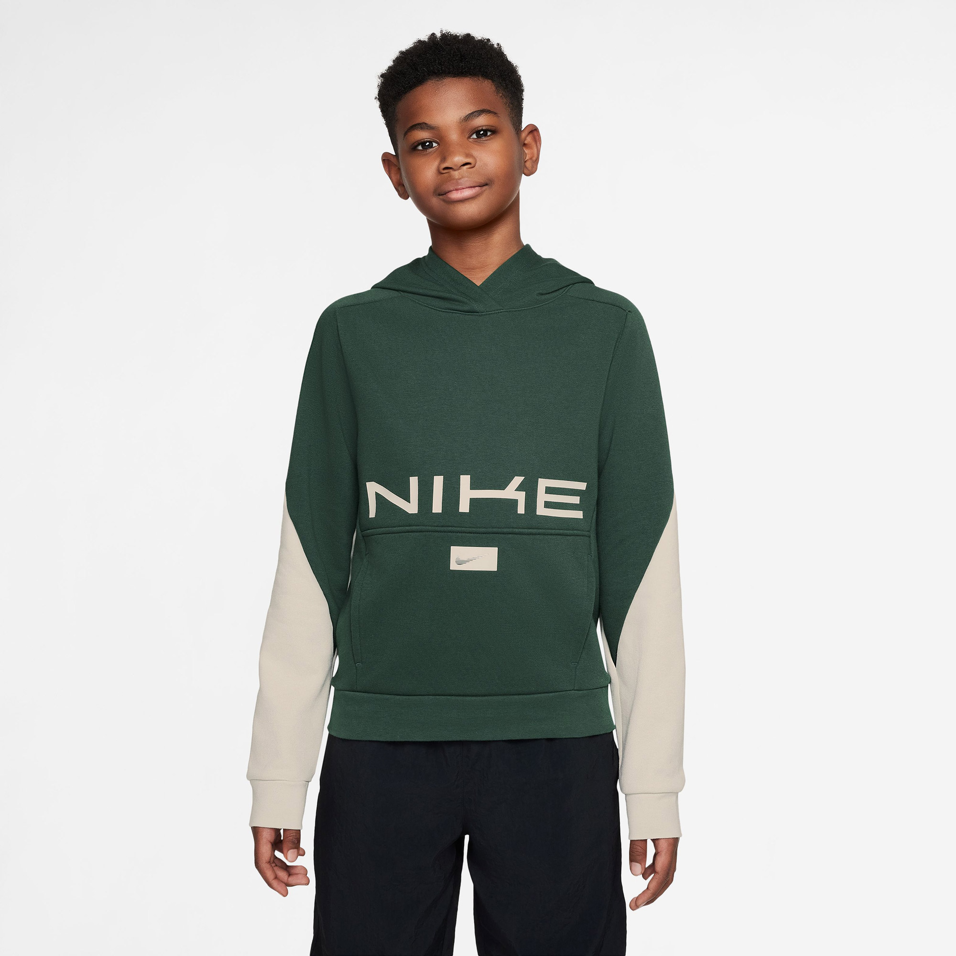 Nike Dri-Fit Multi Fleece Genç Çocuk Yeşil Sweatshirt