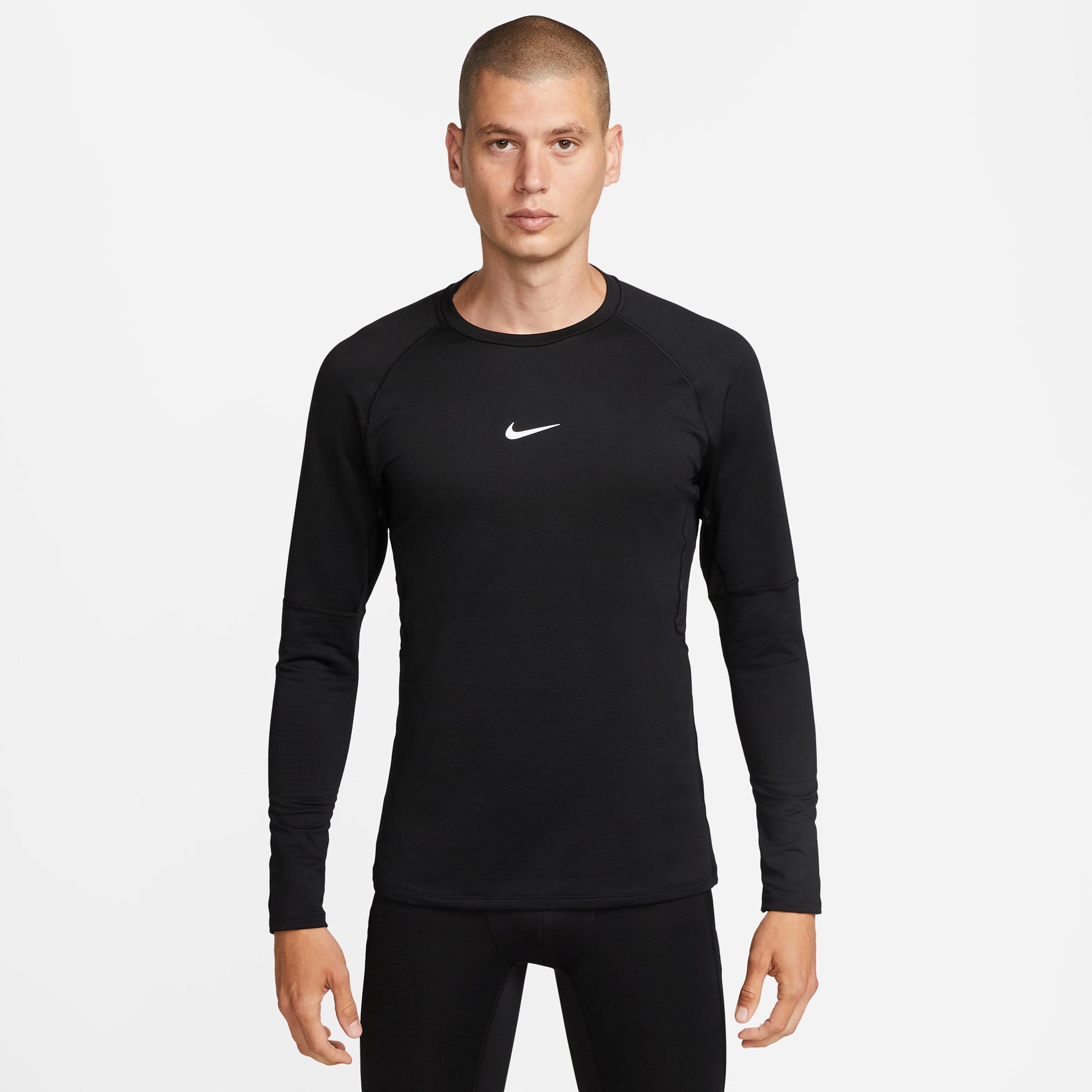 Nike Pro Warm Erkek Siyah Sweatshirt