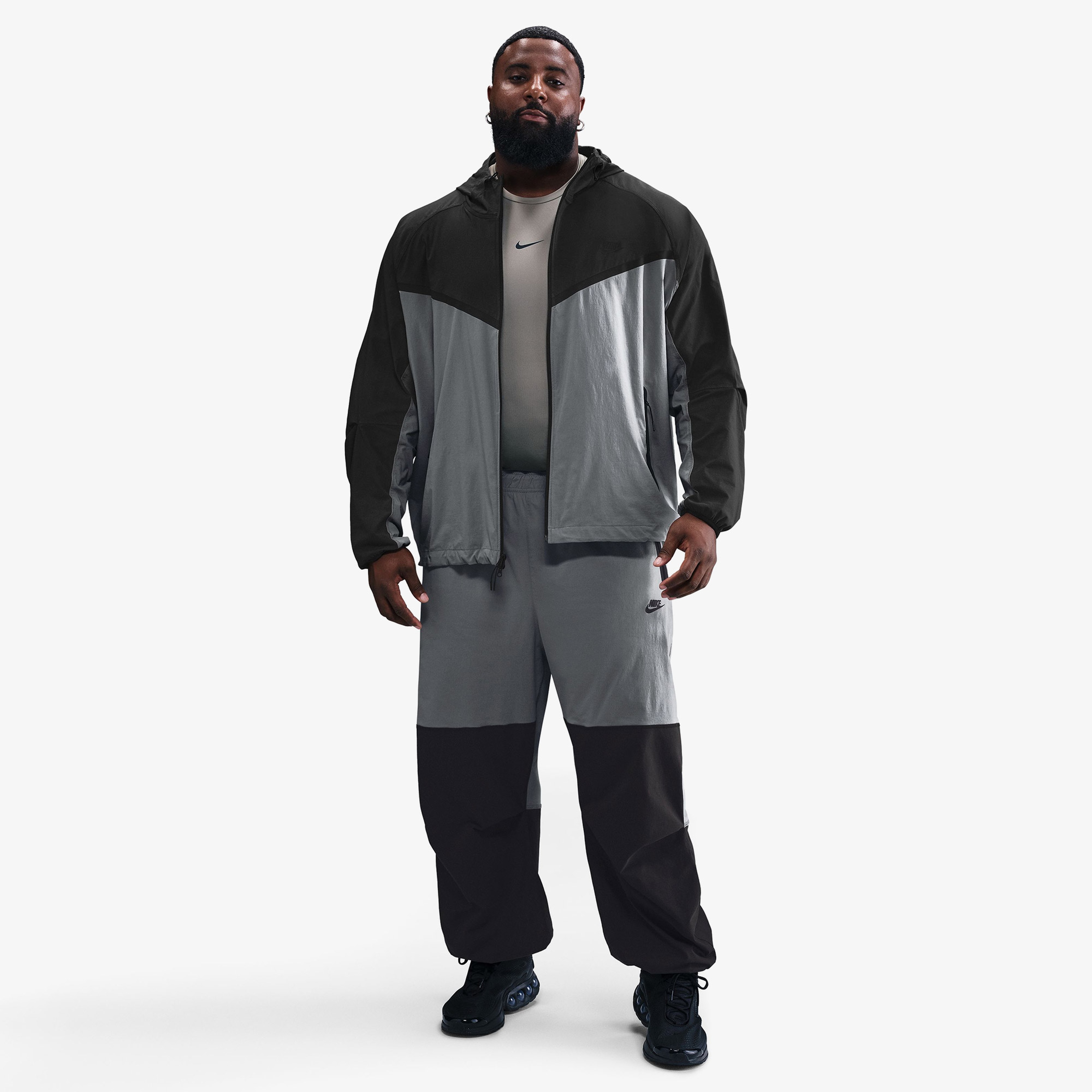 Nike Tch Wvn Wr Fz Jkt Erkek Siyah Ceket