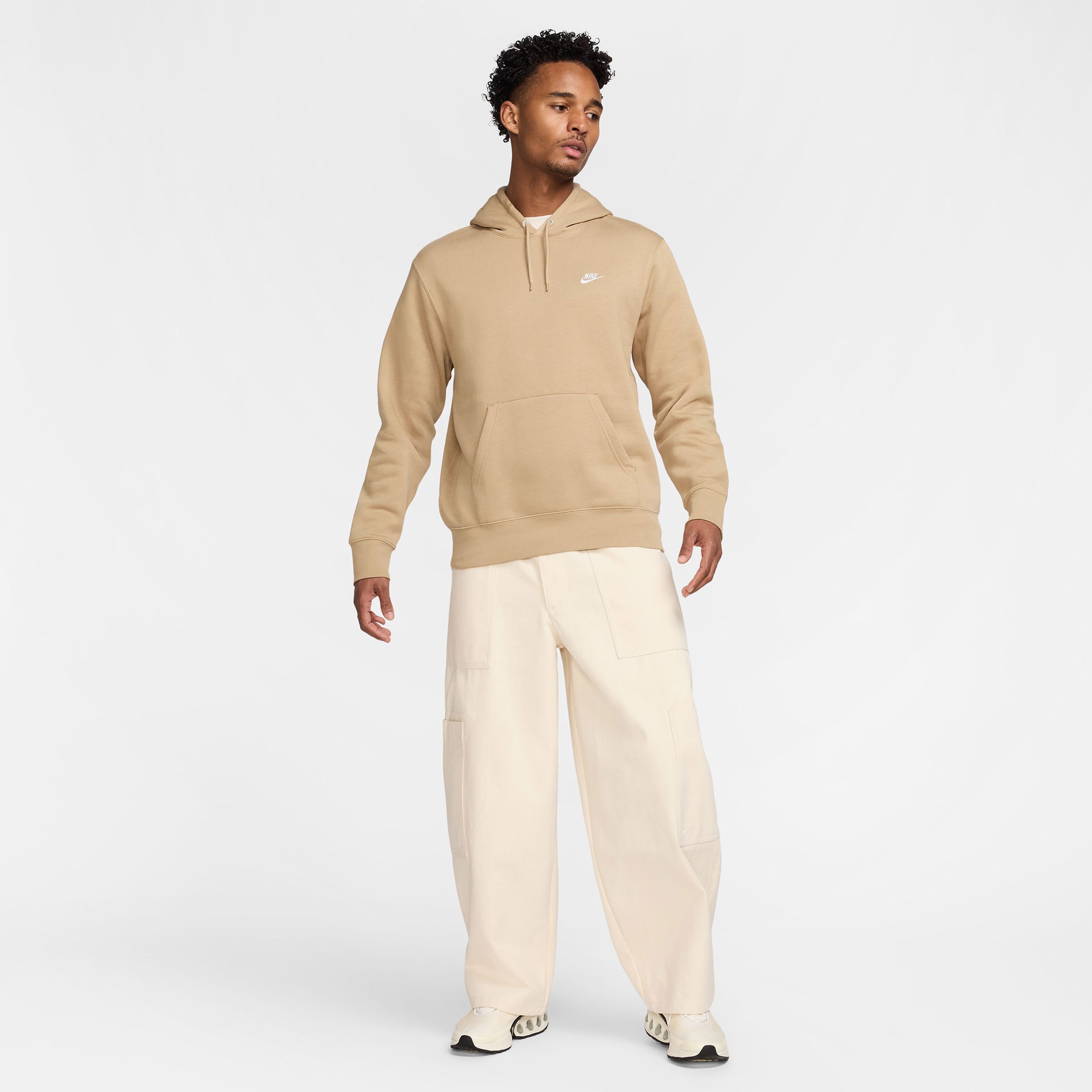 Nike Club Erkek Bej Sweatshirt