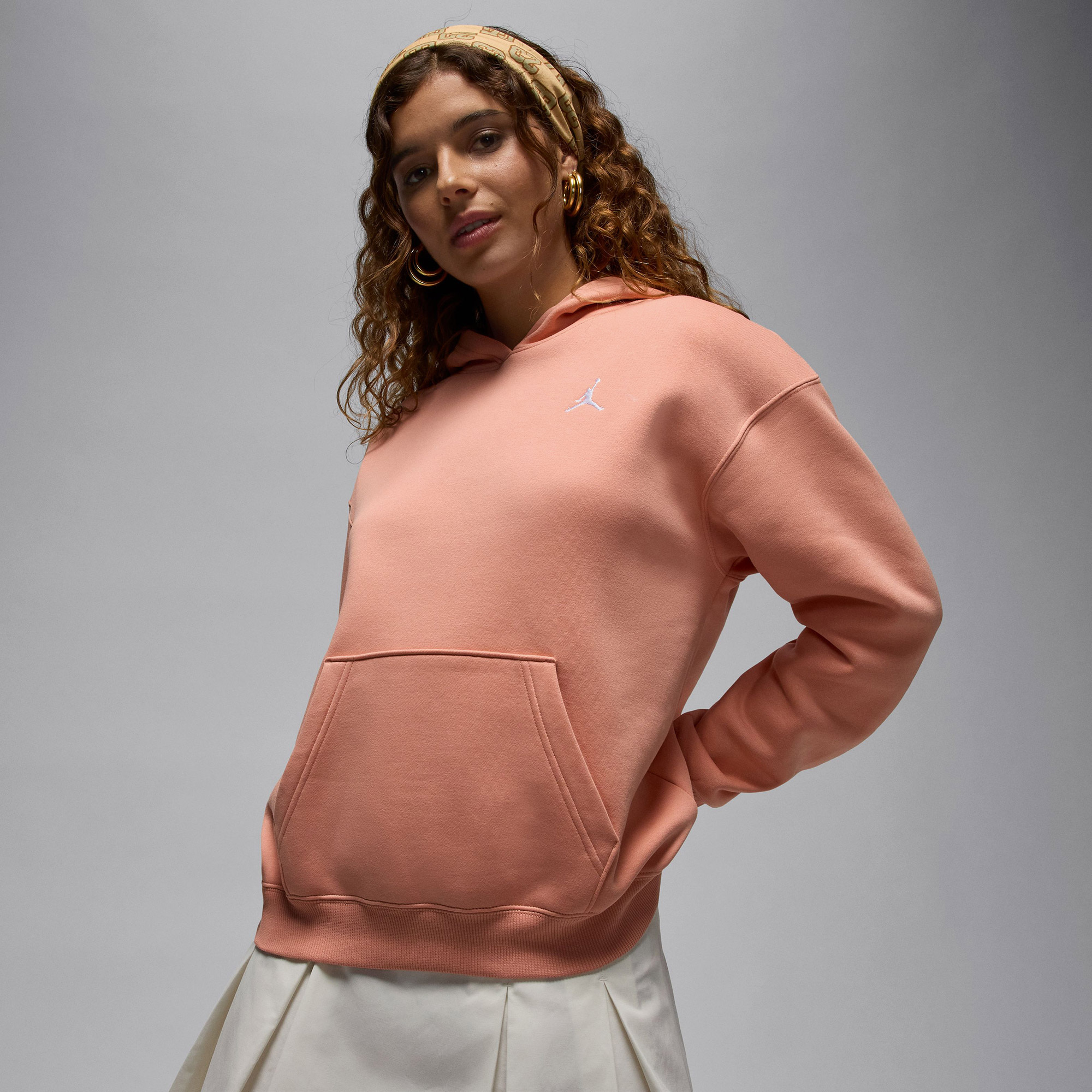 Jordan Brooklyn Fleece Kadın Turuncu Sweatshirt