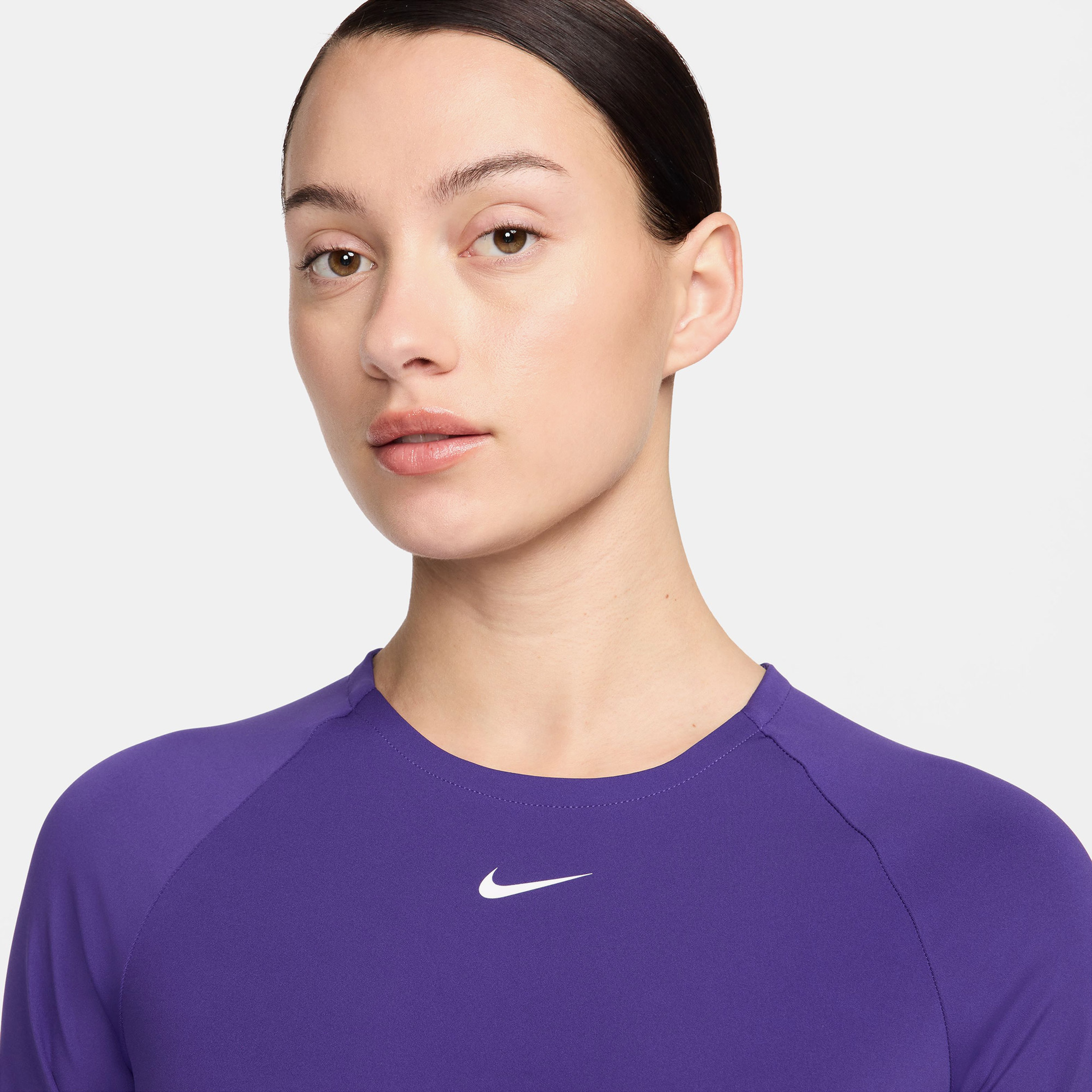 Nike Pro Dri-Fit 365 Kadın Mor T-Shirt