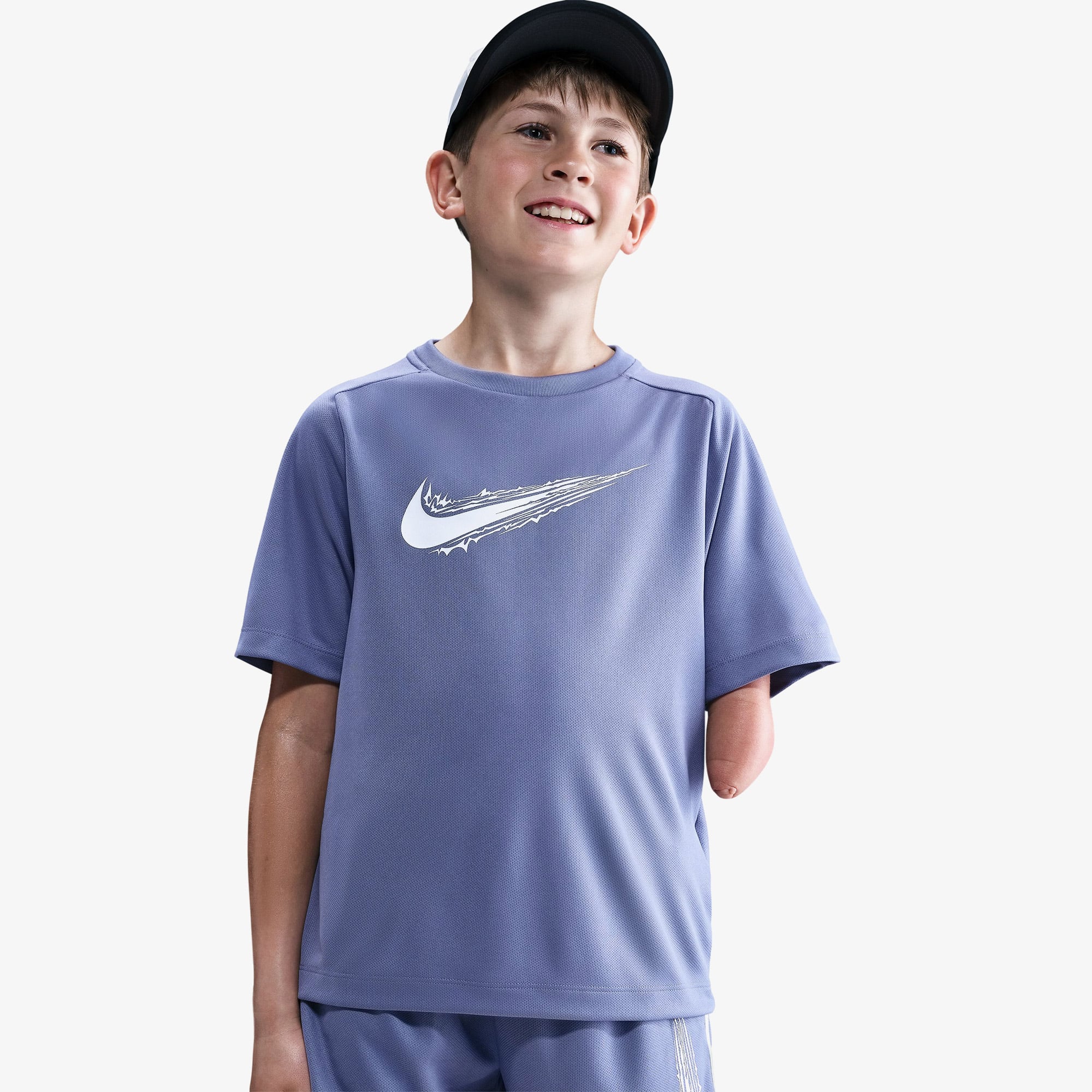 Nike Dri-Fit Multi Genç Çocuk Mavi T-Shirt