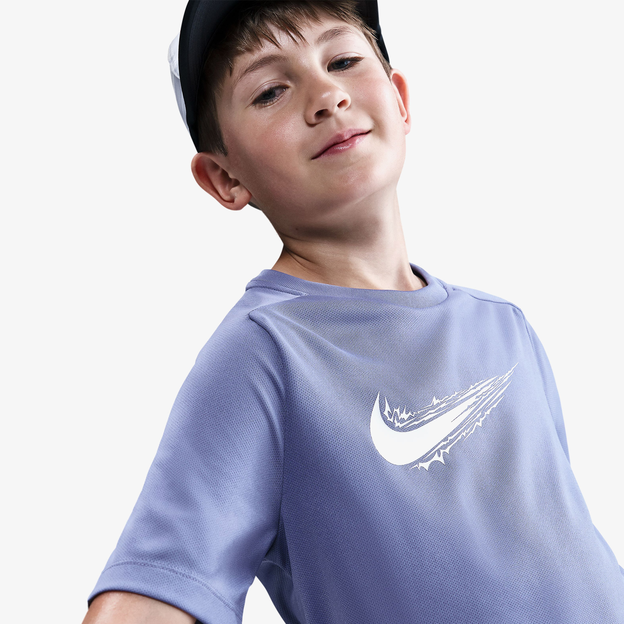 Nike Dri-Fit Multi Genç Çocuk Mavi T-Shirt