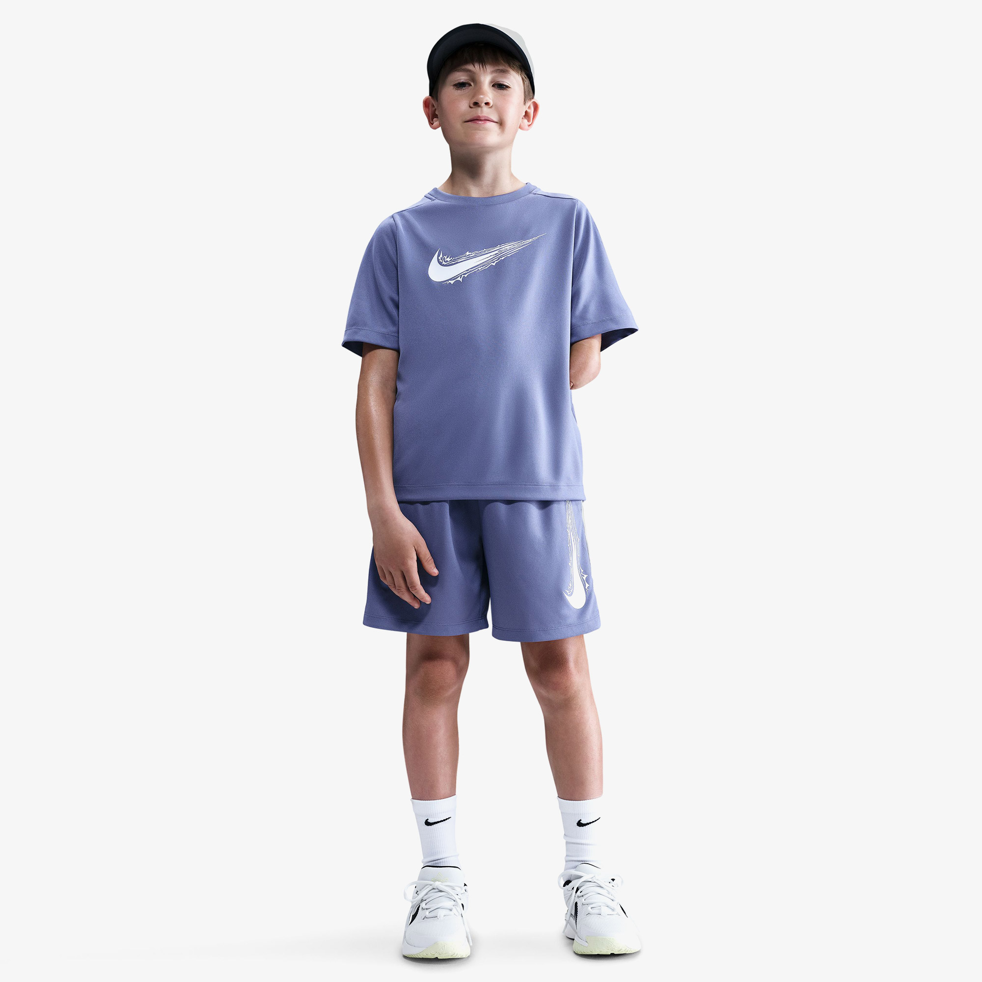 Nike Dri-Fit Multi Genç Çocuk Mavi T-Shirt