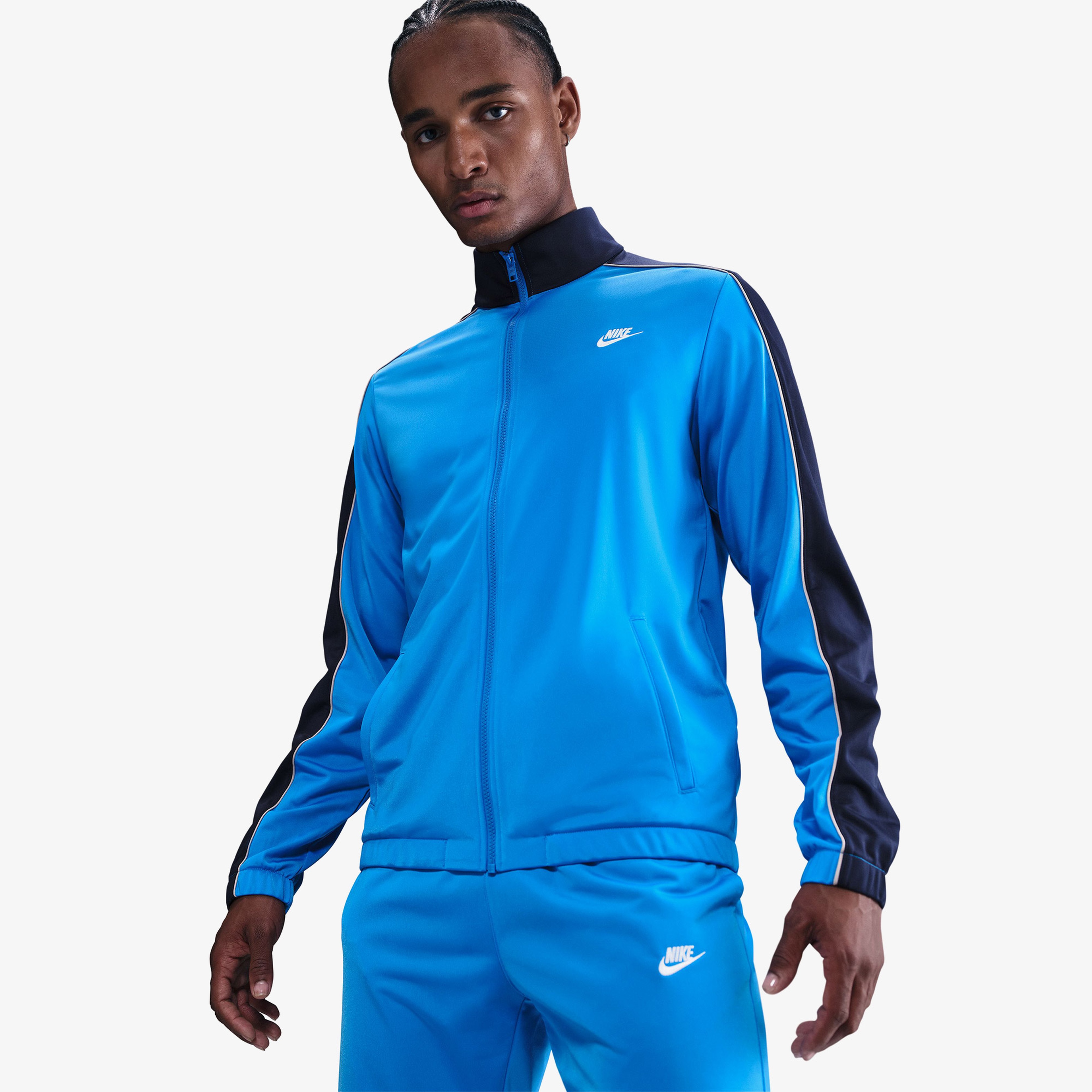 Nike Club Pk Trk Suit Erkek Beyaz Eşofman Takımı