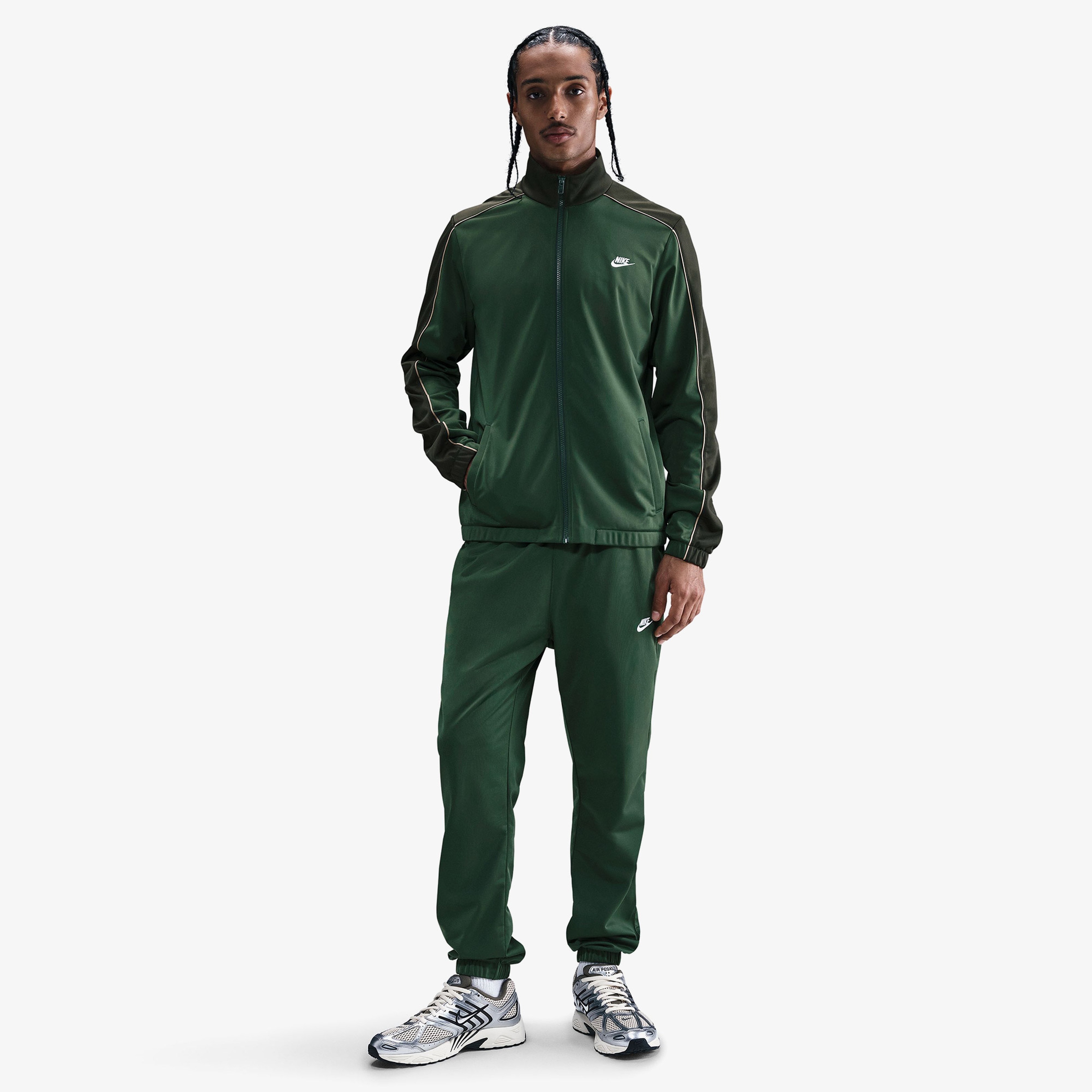Nike Club Pk Trk Suit Erkek Beyaz Eşofman Takımı