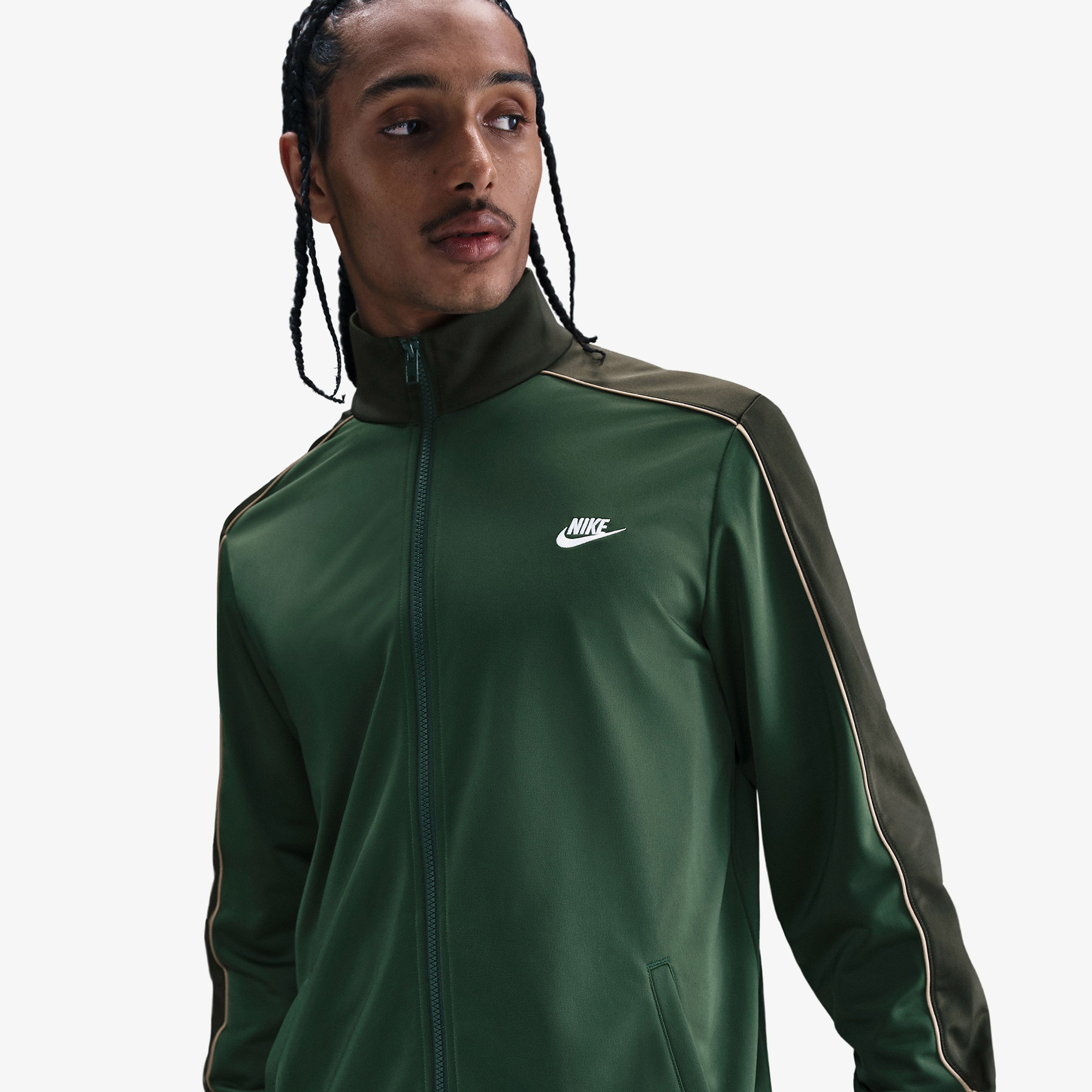 Nike Club Pk Trk Suit Erkek Beyaz Eşofman Takımı