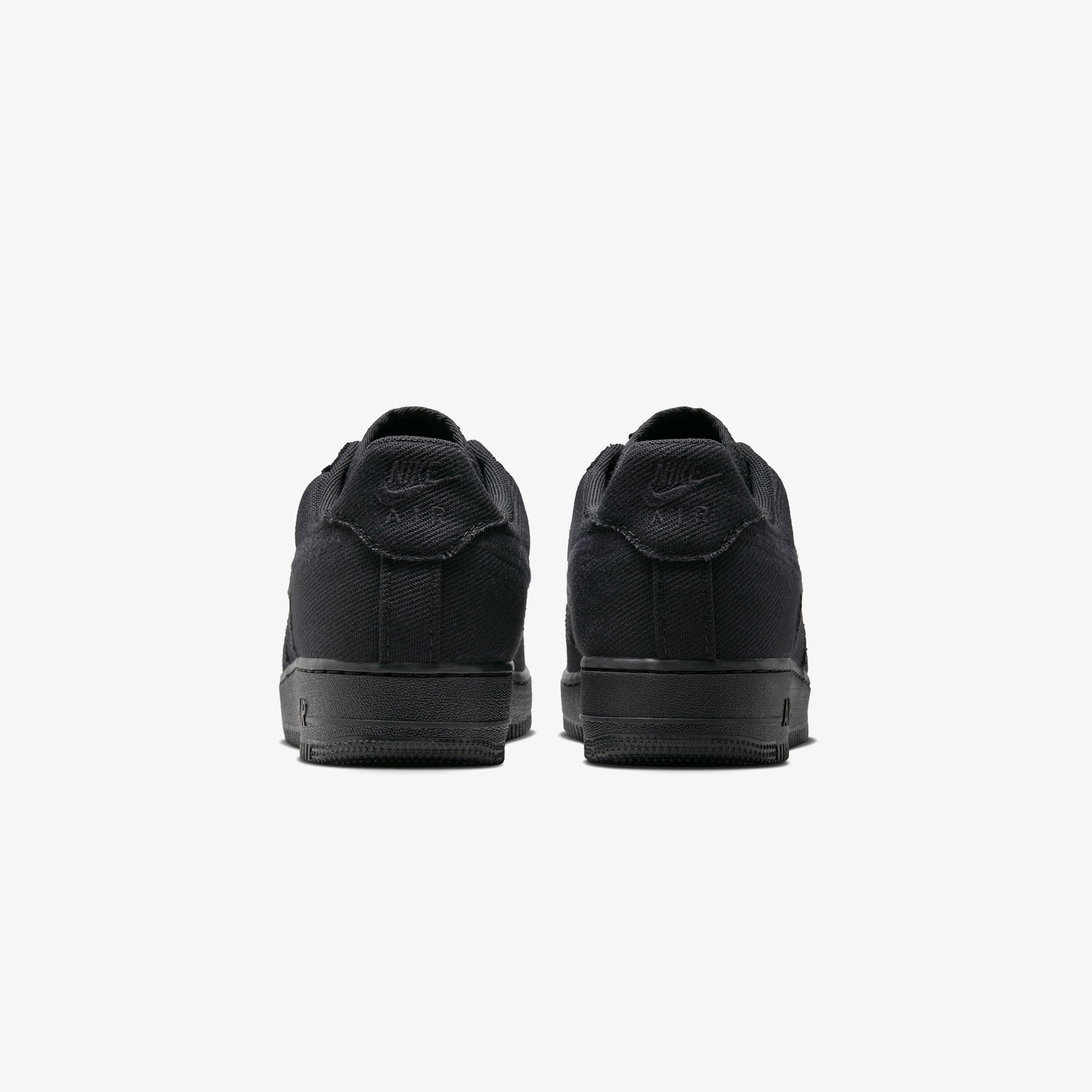 Nike Air Force 1 Low Canvas Erkek Siyah Spor Ayakkabı