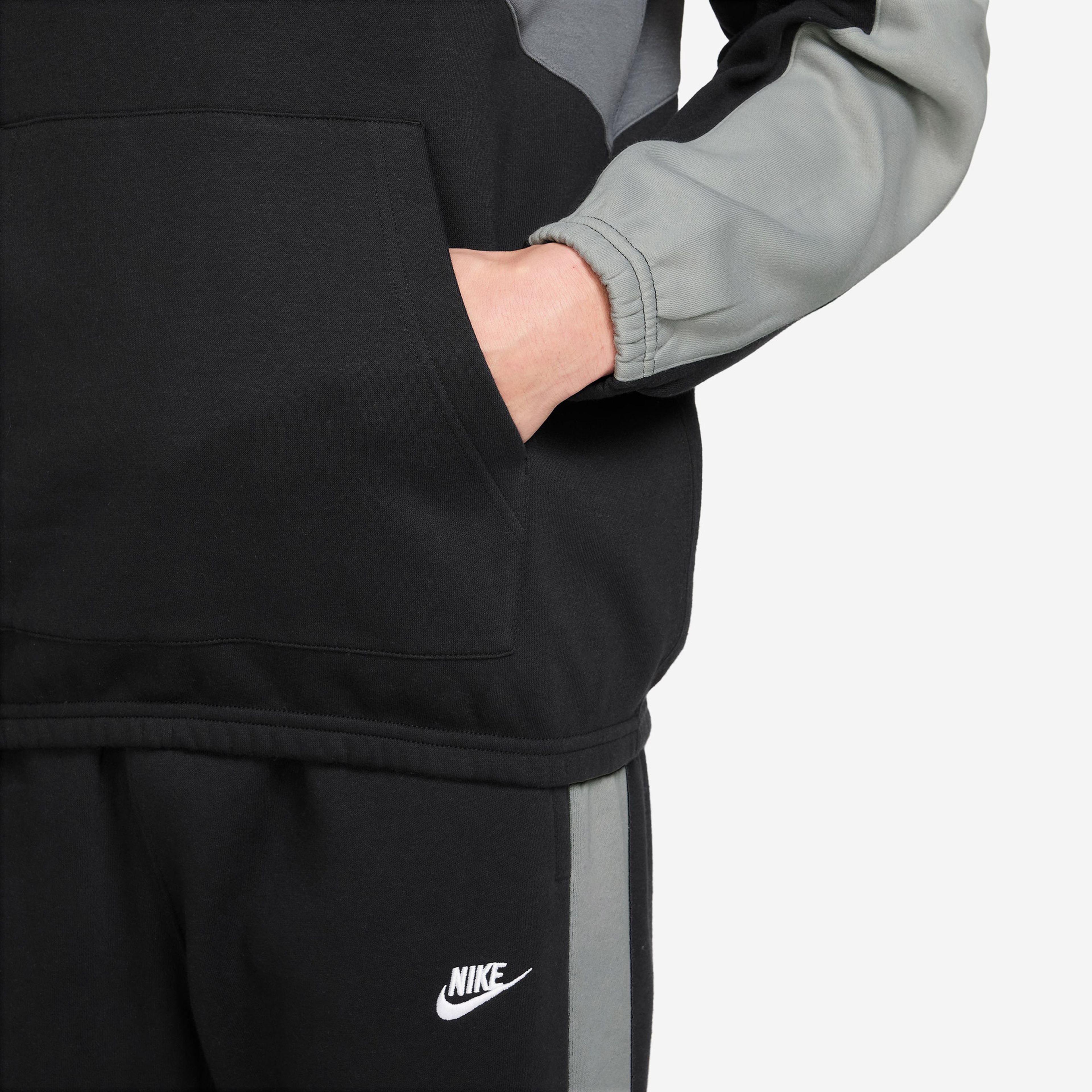 Nike Fleece Track Erkek Siyah Sweatshirt