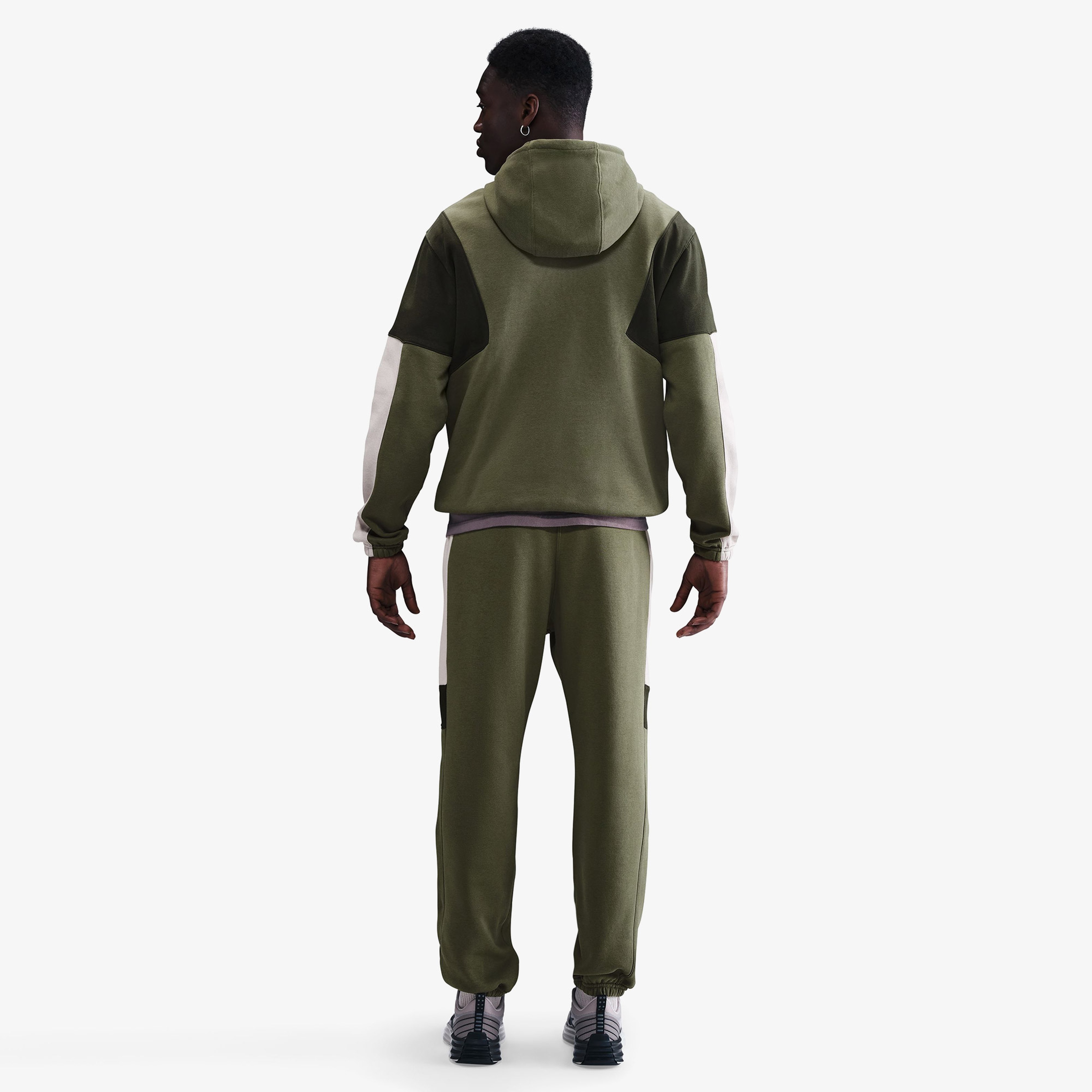 Nike Fleece Track Erkek Yeşil Sweatshirt