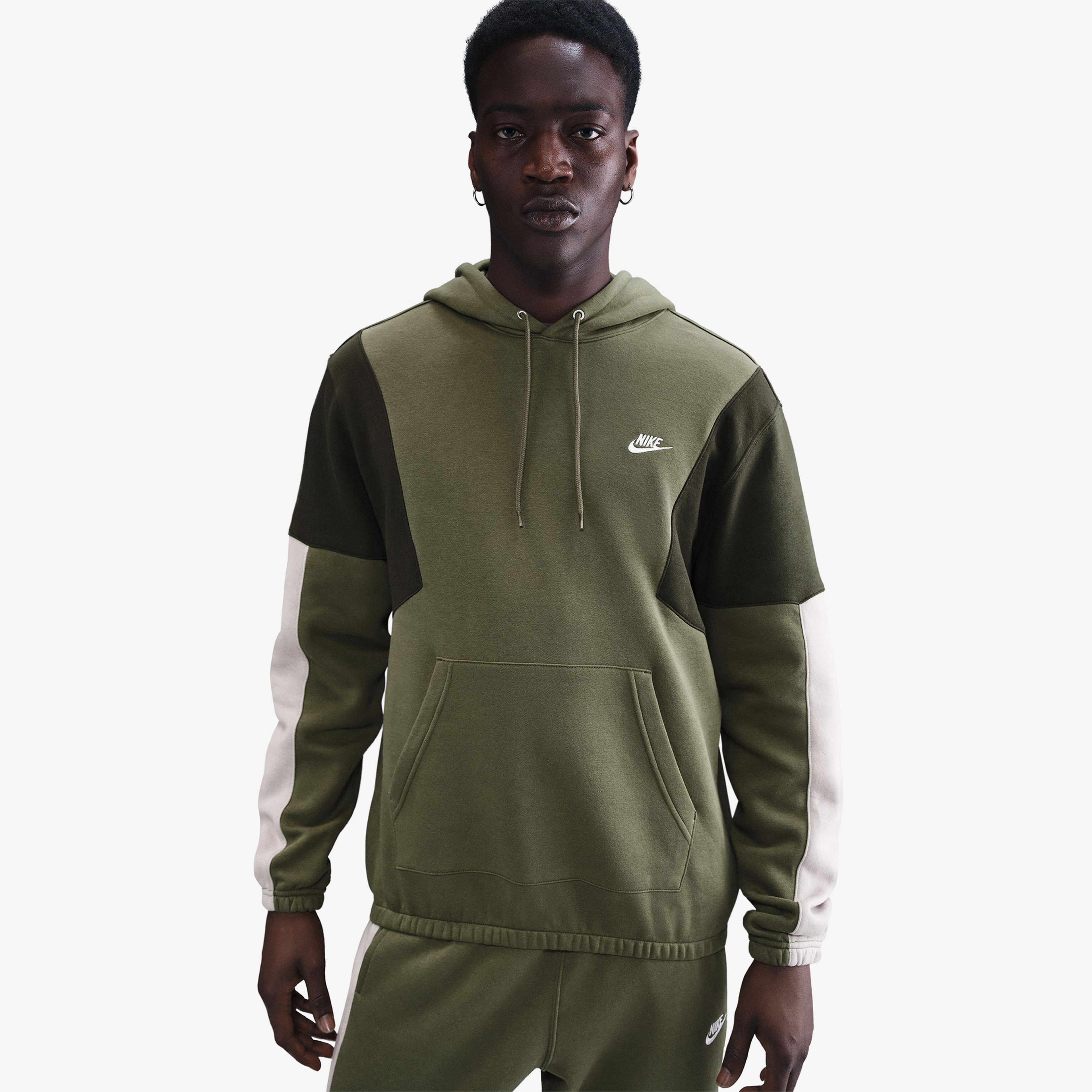 Nike Fleece Track Erkek Yeşil Sweatshirt