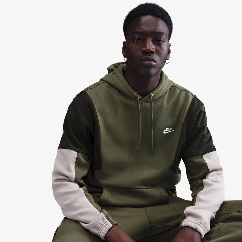 Nike Fleece Track Erkek Yeşil Sweatshirt