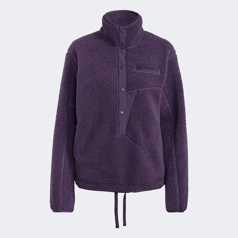 adidas Xpl Pile Snap Kadın Mor Sweatshirt