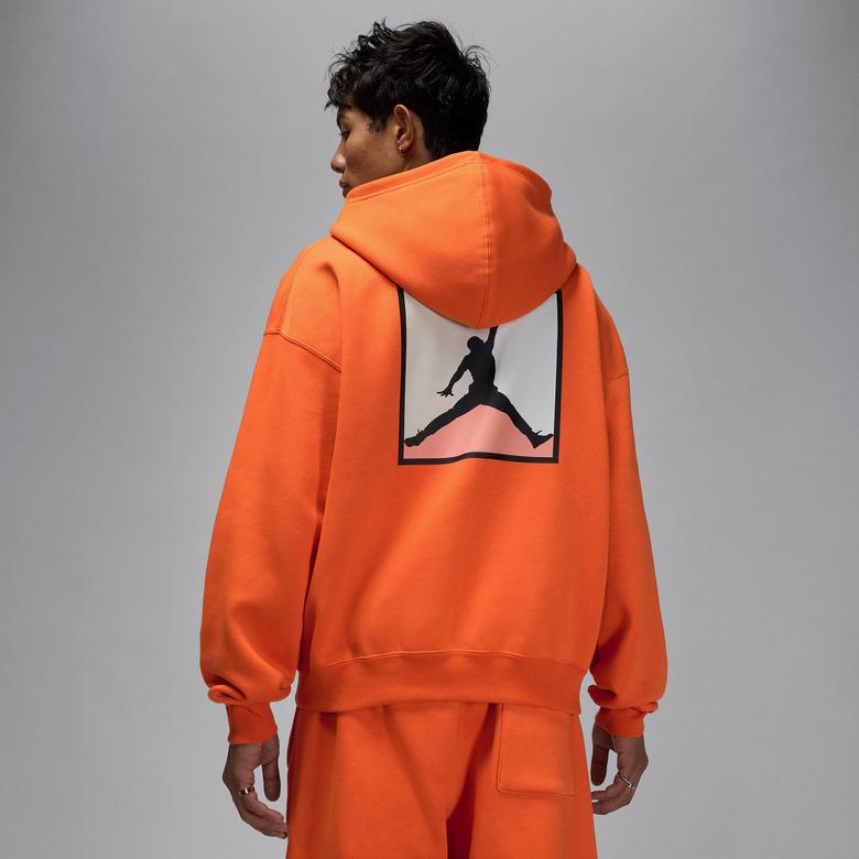 Jordan Brooklyn Fleece Erkek Turuncu Sweatshirt