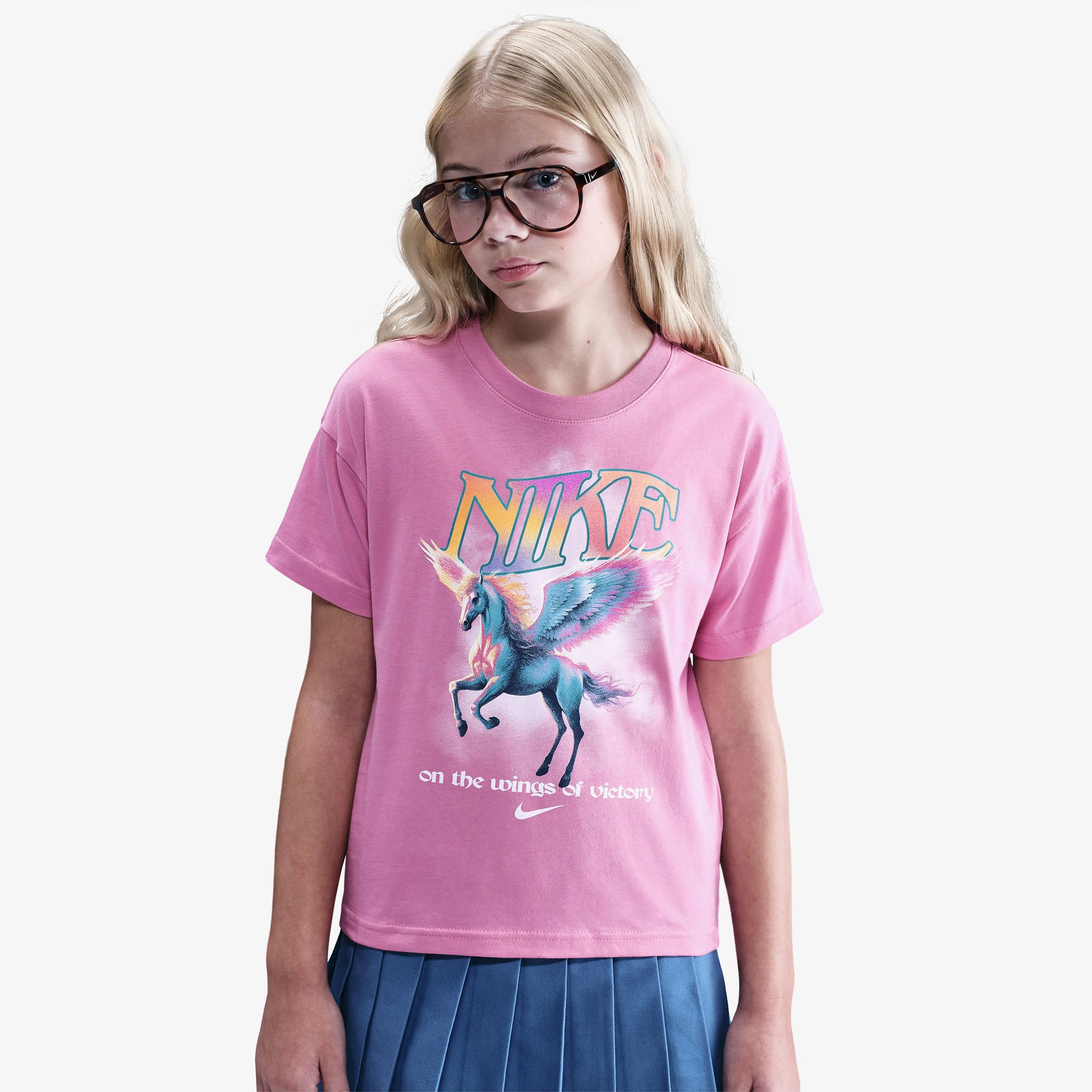 Nike Sportswear Flight Genç Çocuk Beyaz T-Shirt